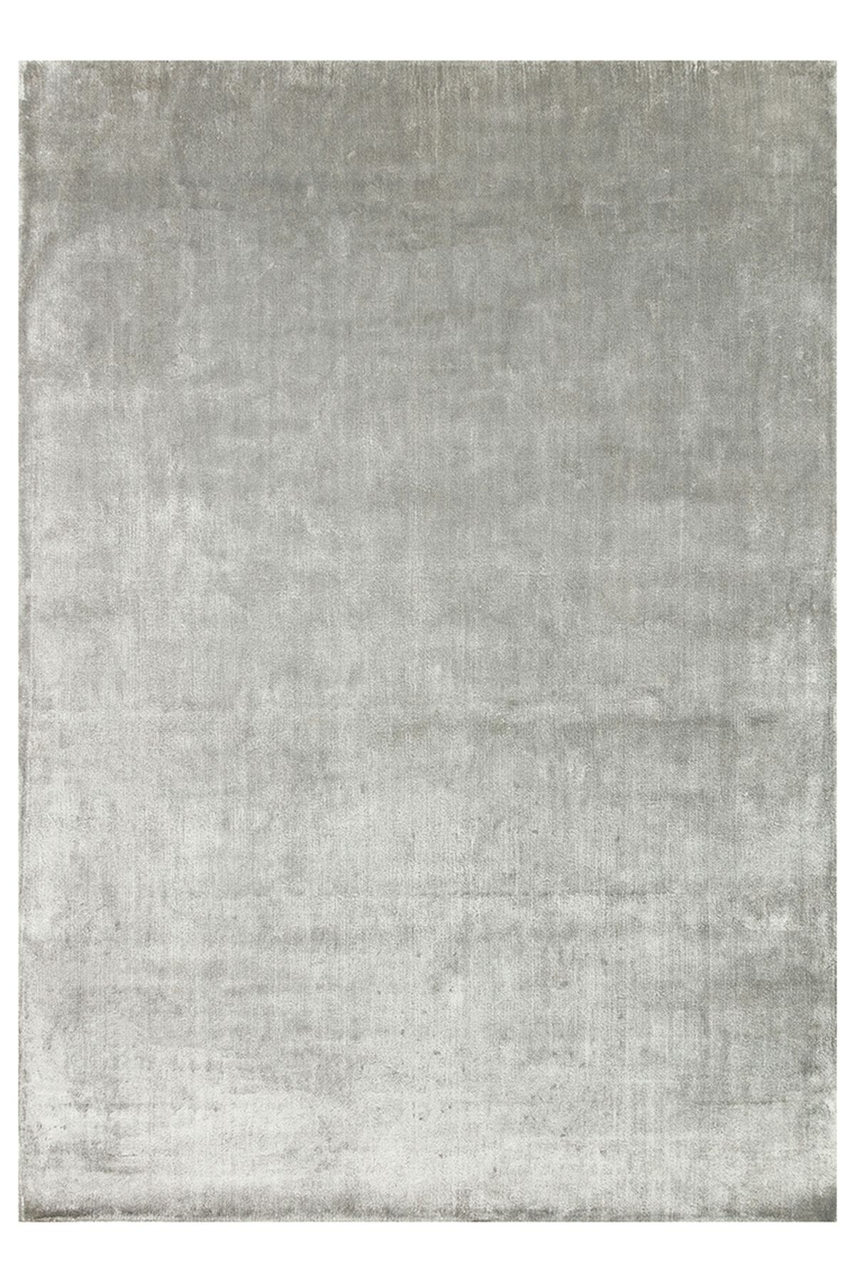 CARPETDOCIA Victoria Serisi %100 Naturel Viskon El Dokuma Sade Modern Salon Oturma Odası Yatak Odası Halı GREY