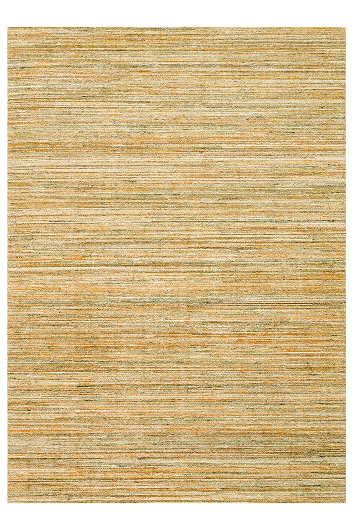CARPETDOCIA Helsinki Serisi %100 Naturel Yün ve Viskon El Dokuma Modern İskandinav Salon Oturma Odası Halı LIME