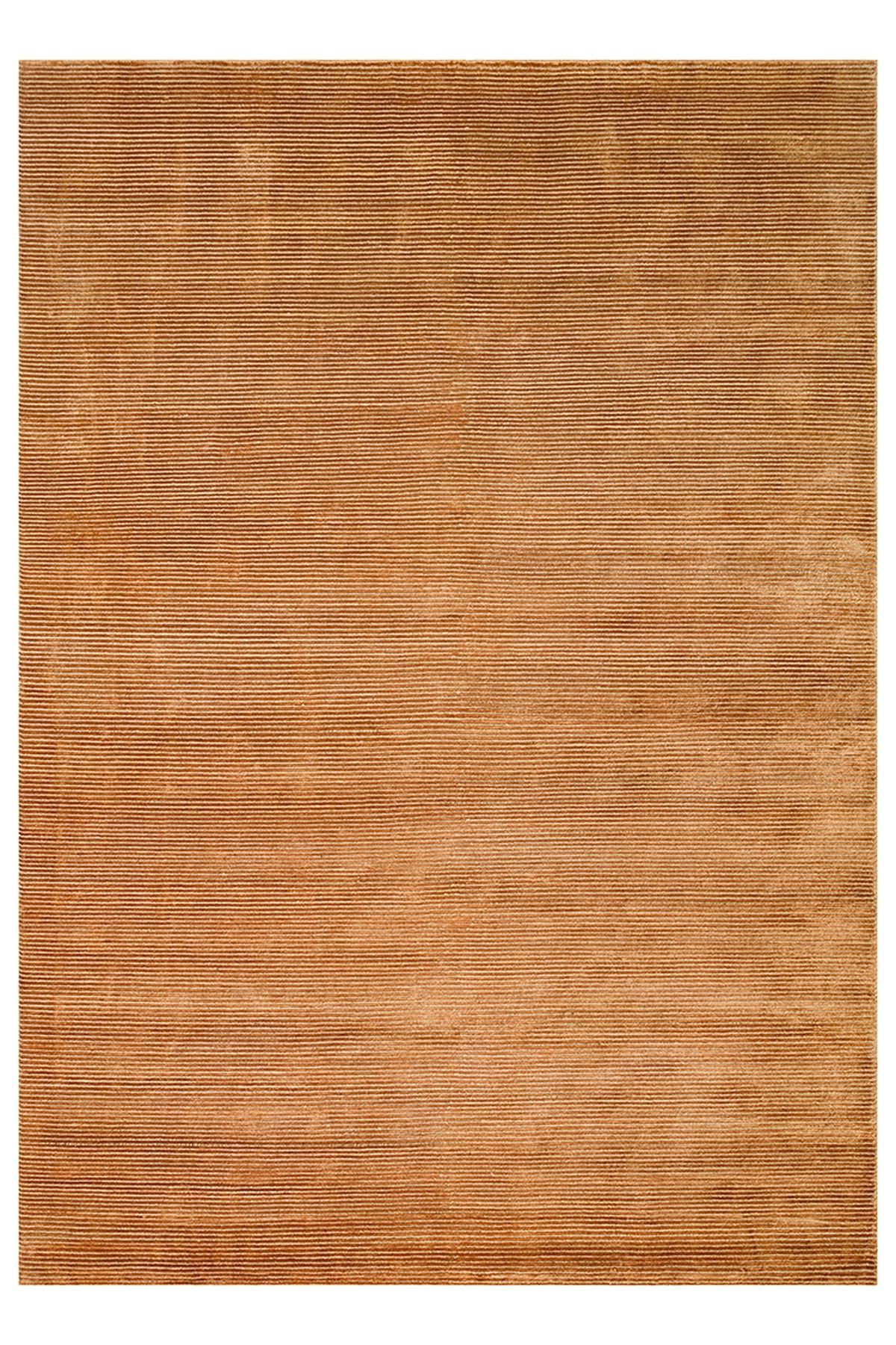 CARPETDOCIA Portofino Serisi %100 Naturel Viskon Yün Pamuk El Dokuma Modern Salon Oturma Odası Halı TERRA