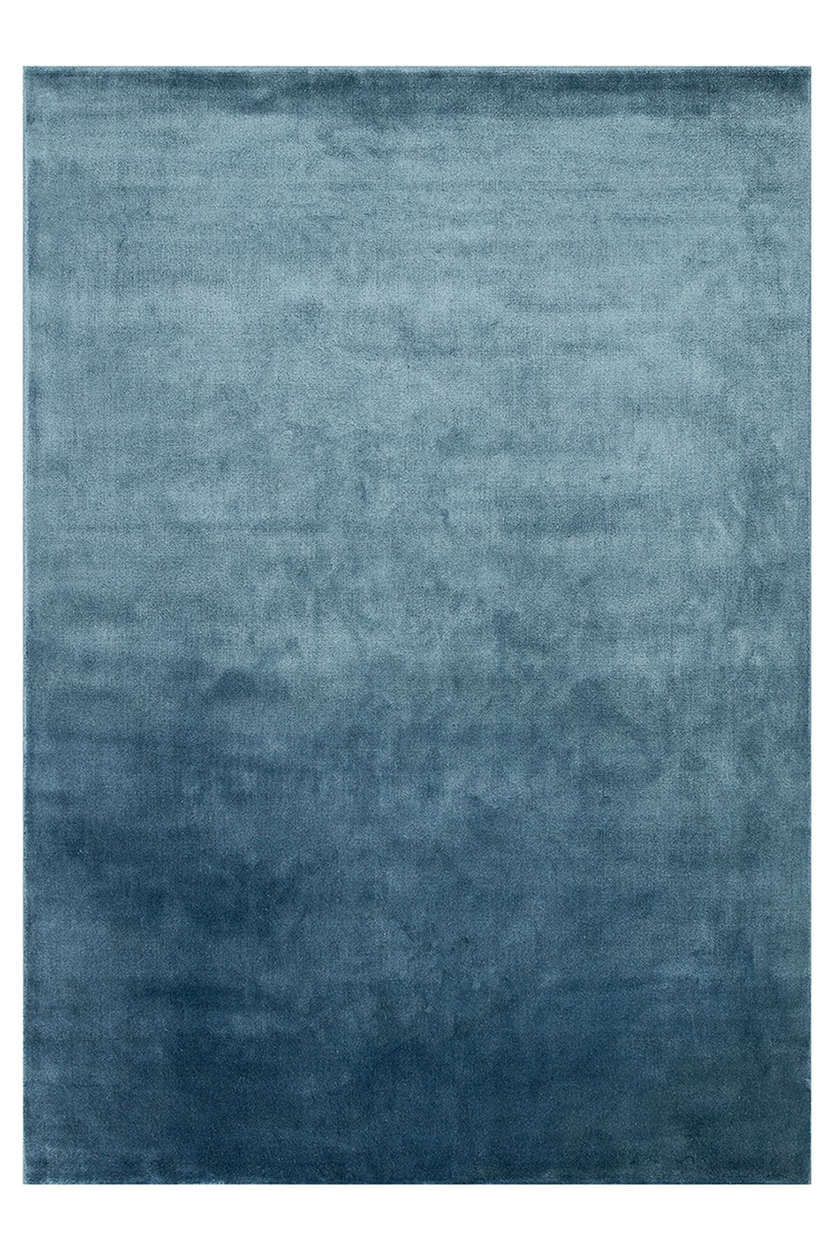 CARPETDOCIA Queen Serisi %100 Naturel Viskon Parlak Modern El Emeğiyle Üretilen Salon Oturma Odası Halı NBLUE