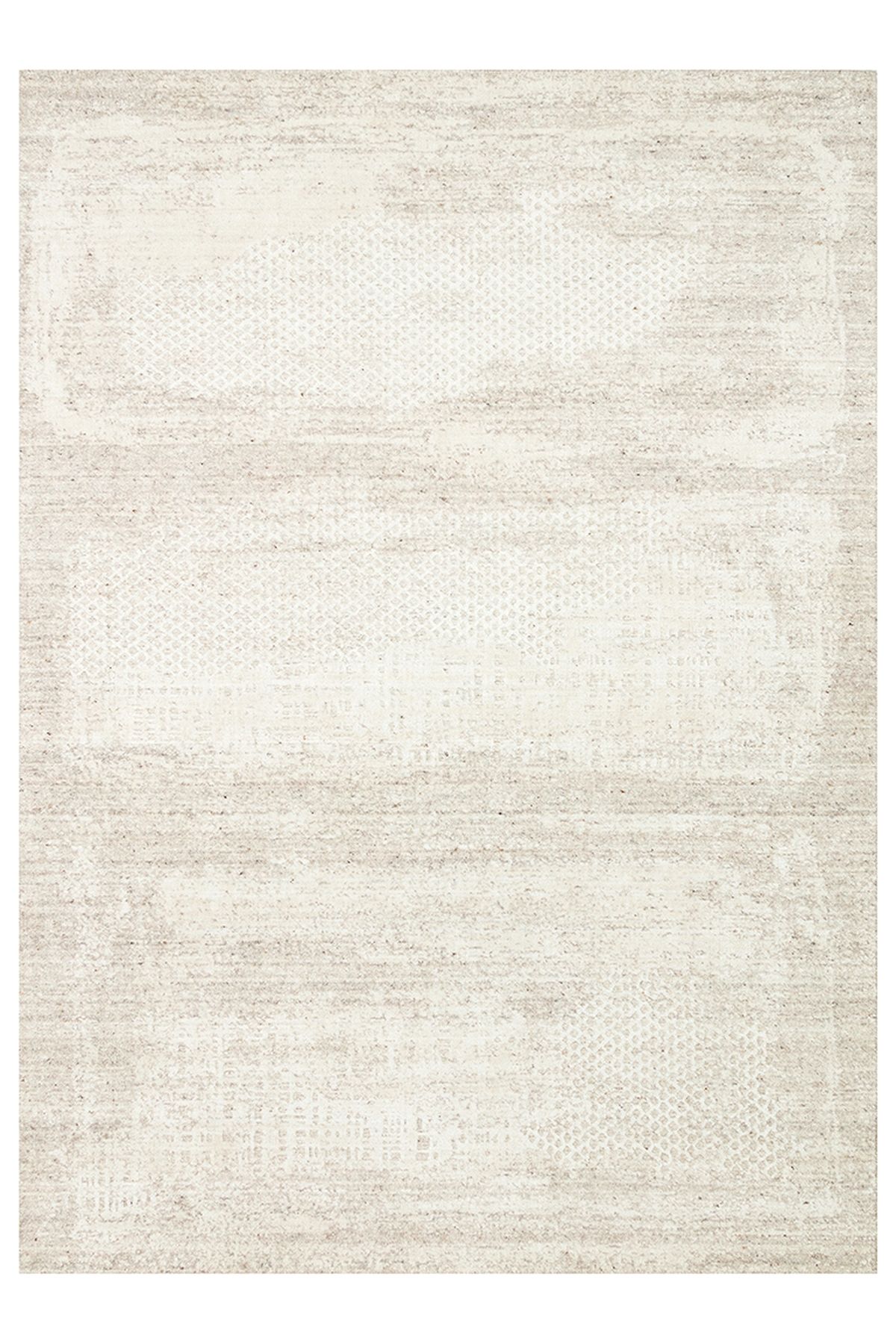 CARPETDOCIA Palette Serisi %100 Naturel Yün Viskon Pamuk El Dokuma İskandinav Salon Oturma Odası Halı BEIGE