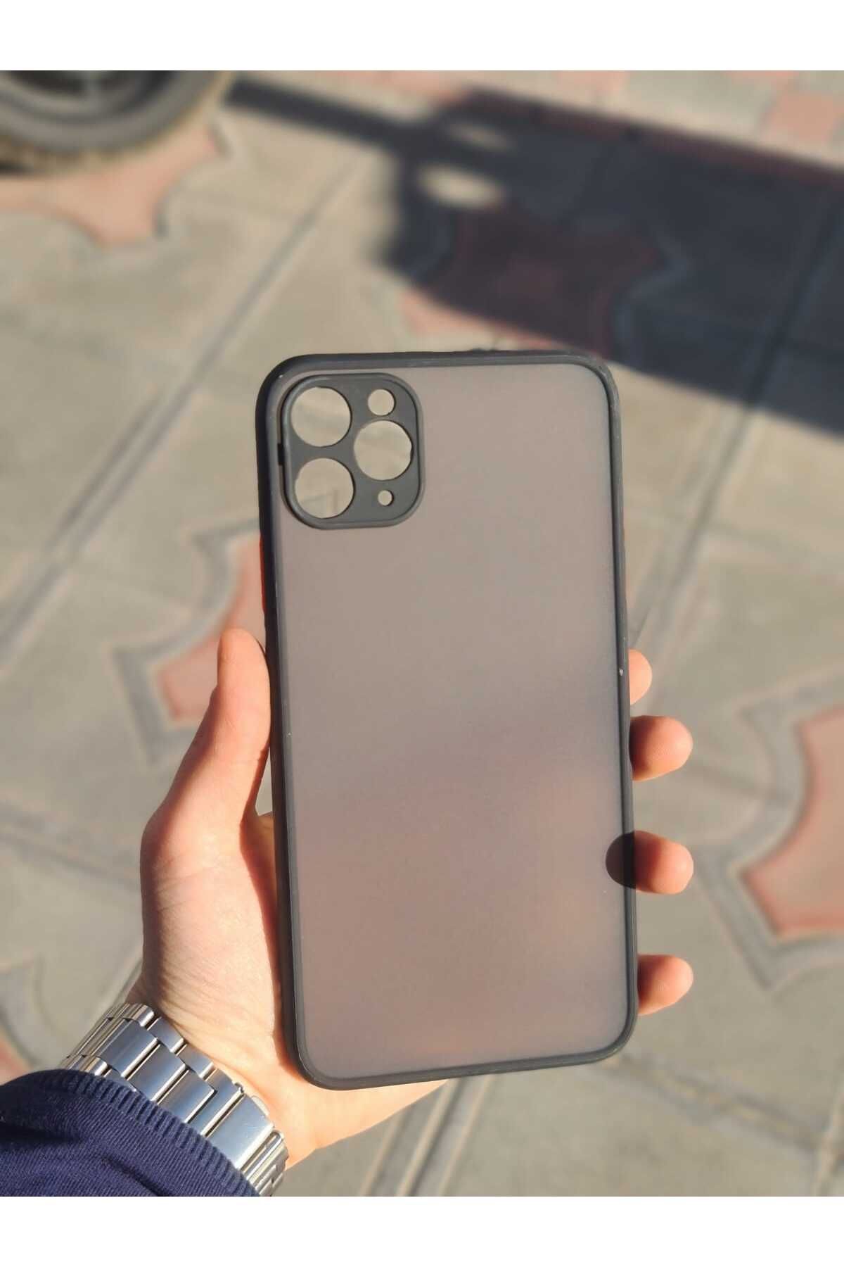 CEP-HANE Apple İphone 11 Pro Max Yan Tuşları Renkli Mat Kapak