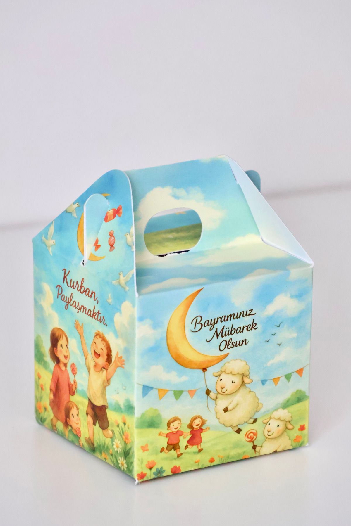 Hume Craft 10'Lu Bayram Hediye Kutusu, Çocuklar İçin Kurban Bayramı Hediye Kutusu, Harçlık Kartı ,Bayramlık