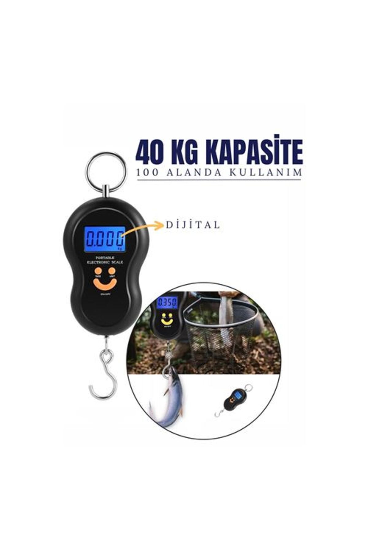 NEZADE STORE Balıkçı Tipi Dijital 100 Alanda Kullanım El Tartısı