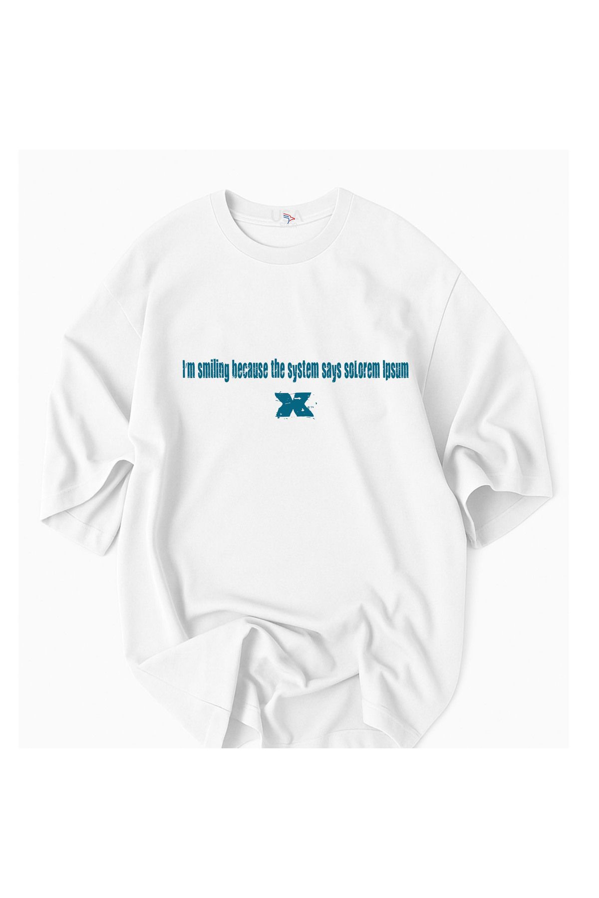 Racıng Kod Trend Ben Yazmadım O yazdı Yapay Zeka Temalı Unisex Oversize %100 Pamuklu T-Shirt