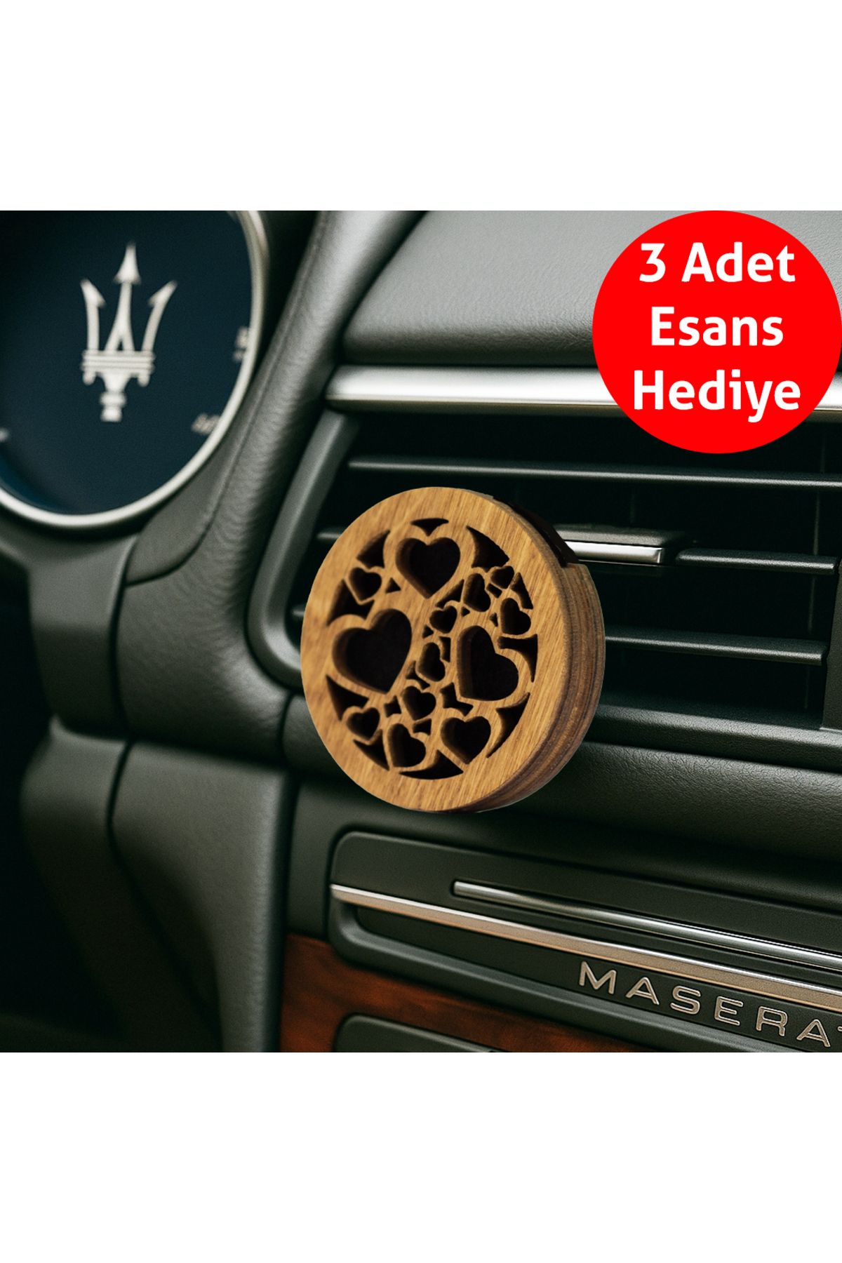 JACOS Frager Ahşap Araba Kokusu Difüzör Oto Koku Gül Lilac Lotus Hediye Esans m012