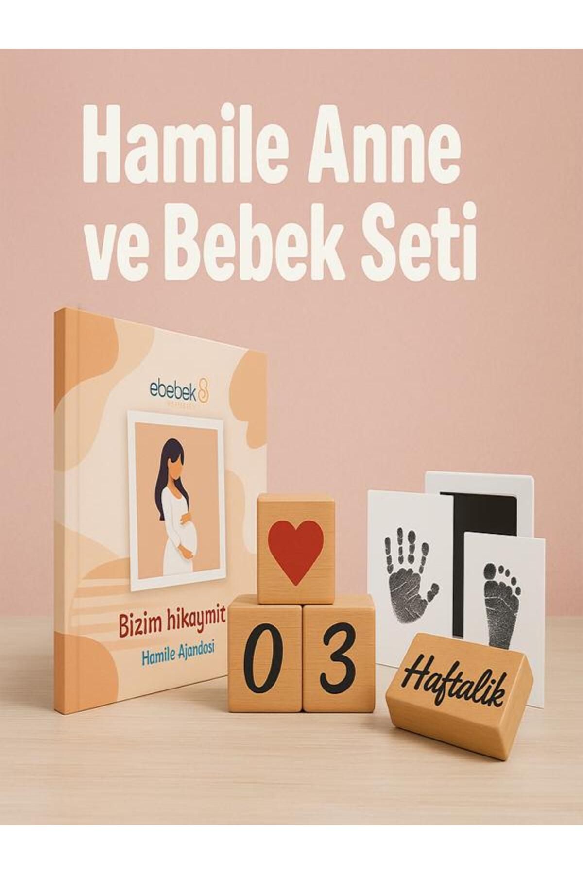 SZK STORE Anne Olmaya Giden En Tatlı Yolculuk: Hamilelikten İlk Adıma Hatıra Seti - Her Anı Değerli