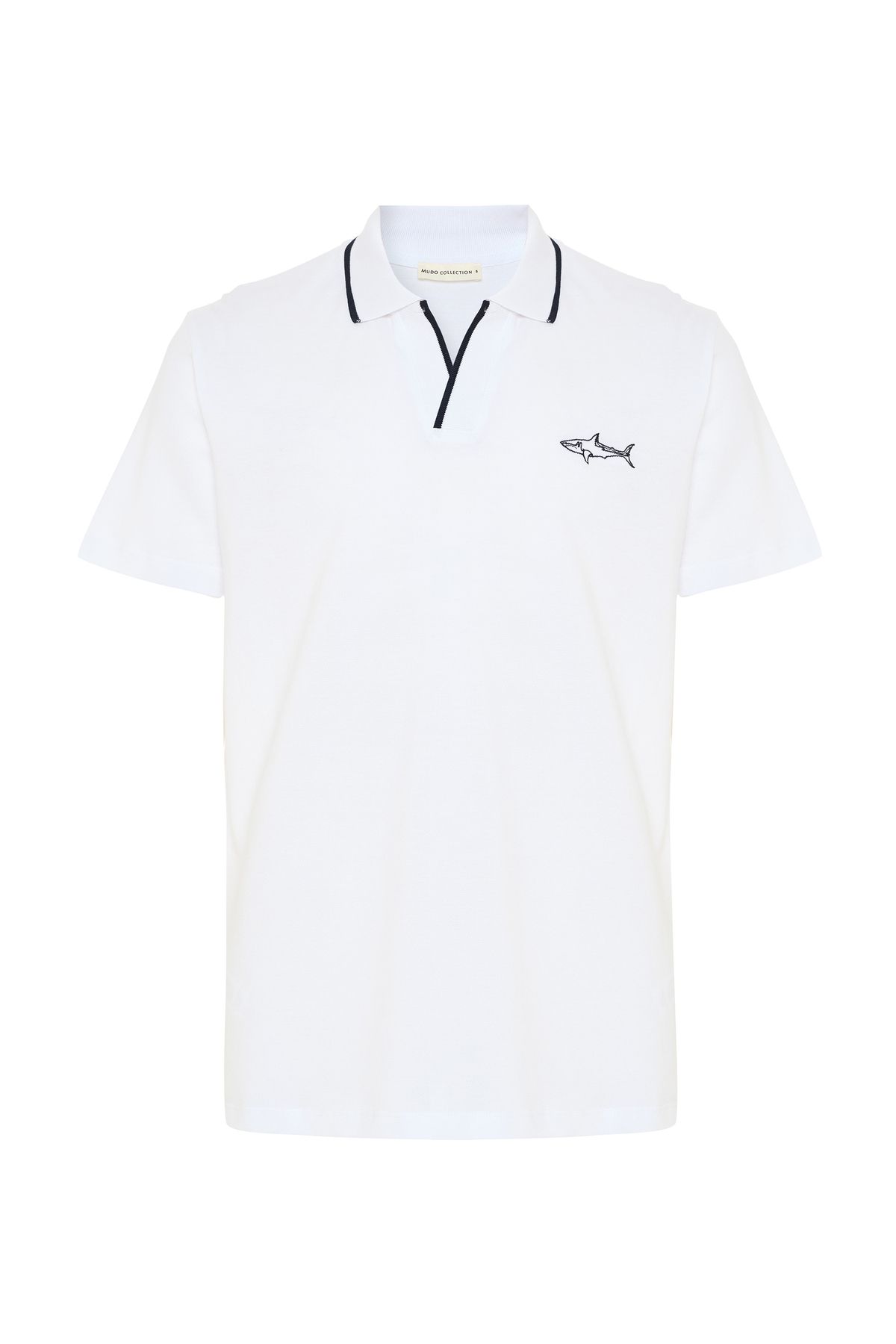 Mudo NAKIŞLI POLO YAKA T-SHIRT