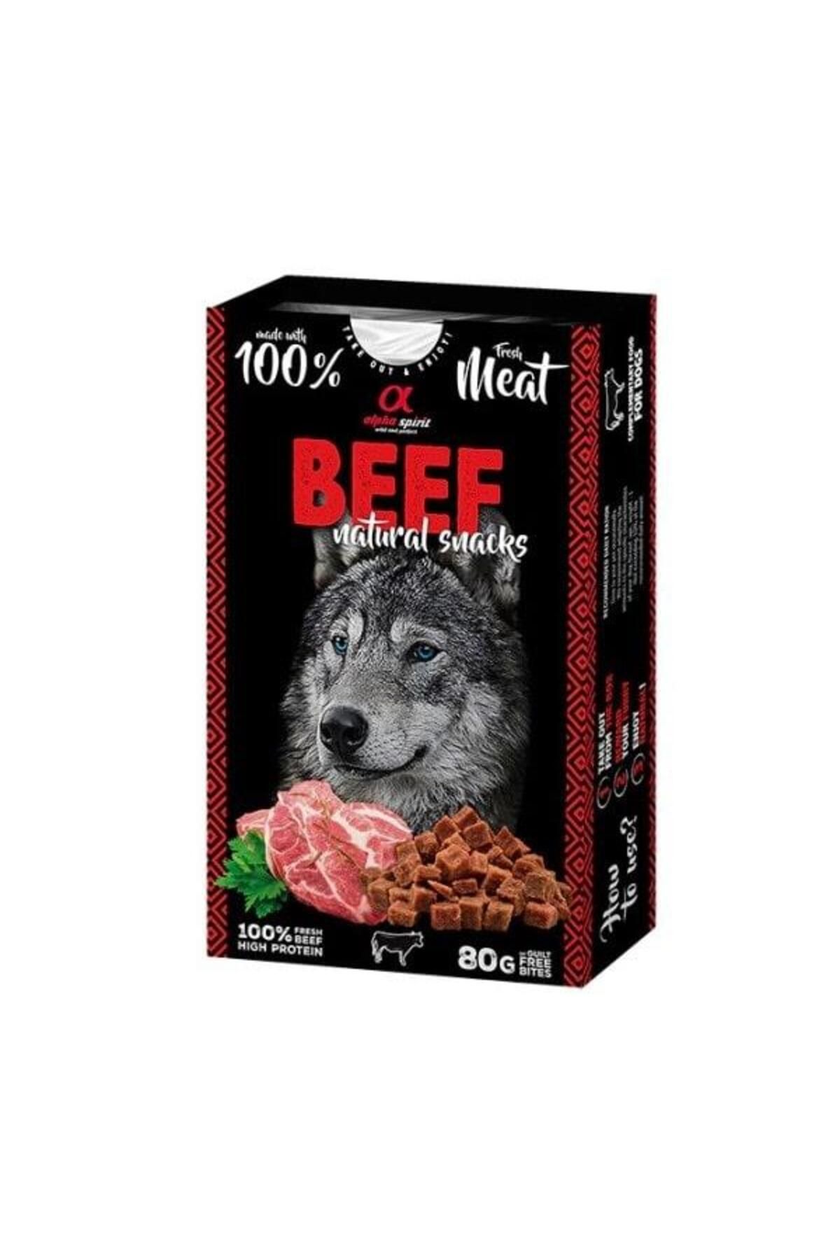 Alpha Spirit Doğal Atşıtırmalık Köpek Ödül Maması Biftekli 80 gr