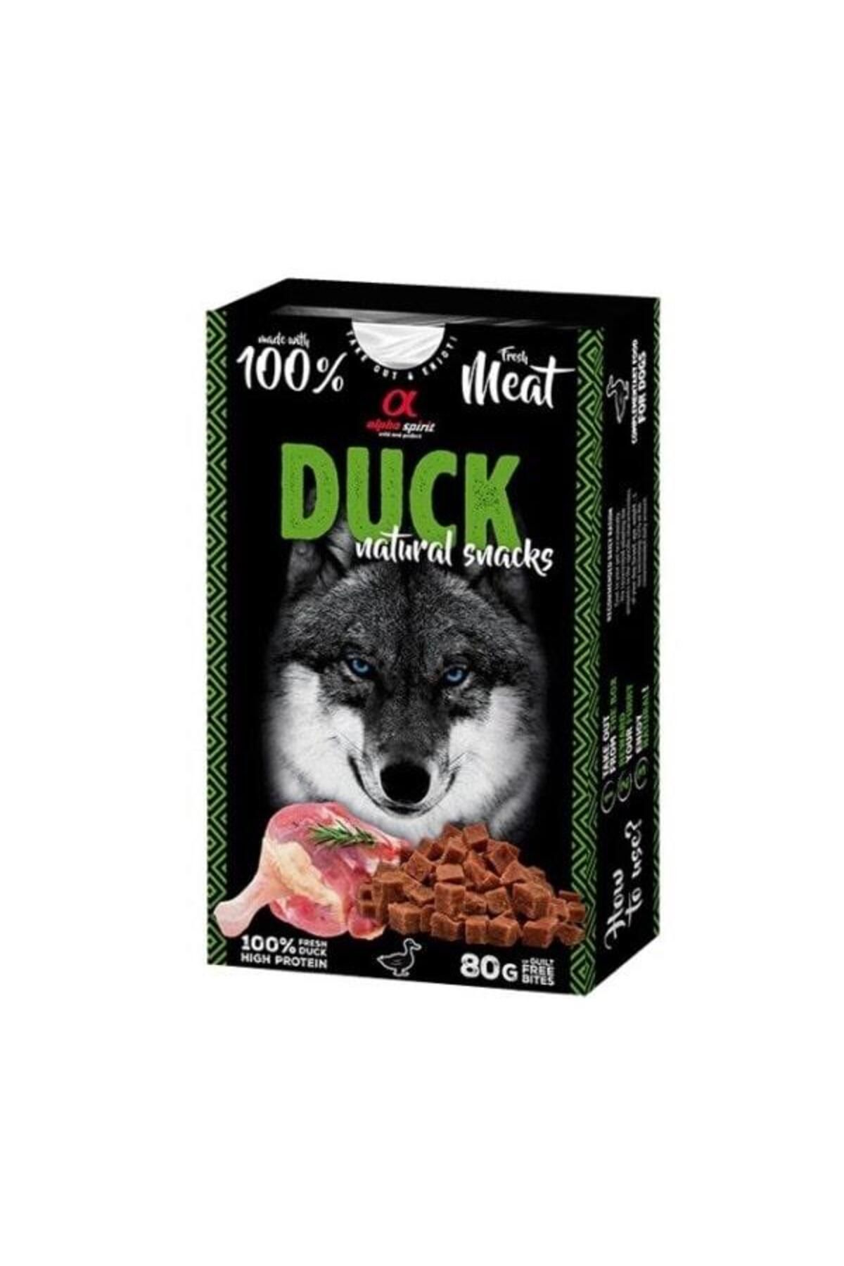 Alpha Spirit Doğal Atşıtırmalık Köpek Ödül Maması Ördekli 80 gr