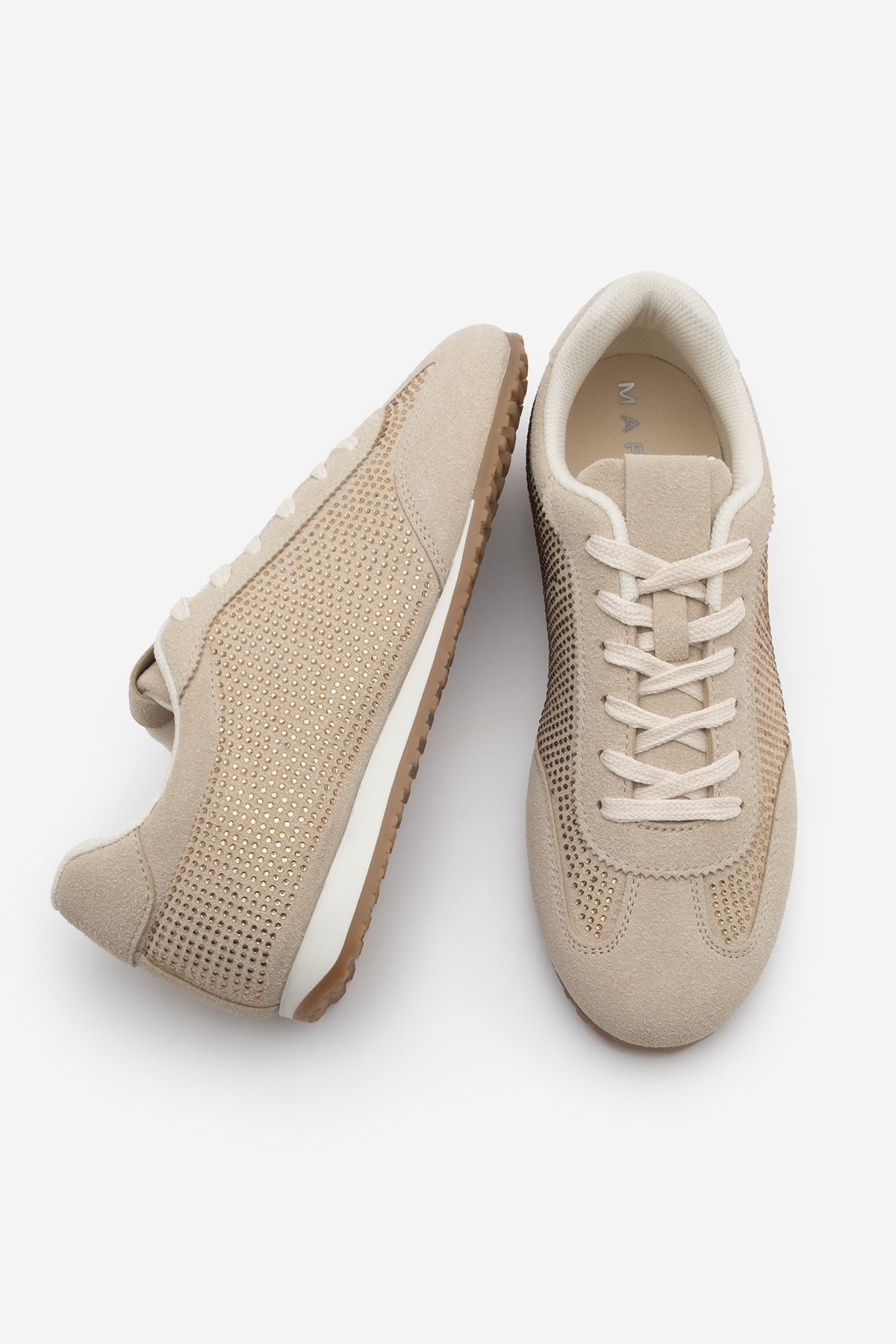 Marjin-Damen Stone Sneaker Sportschuhe Beige/Frost Candy 8