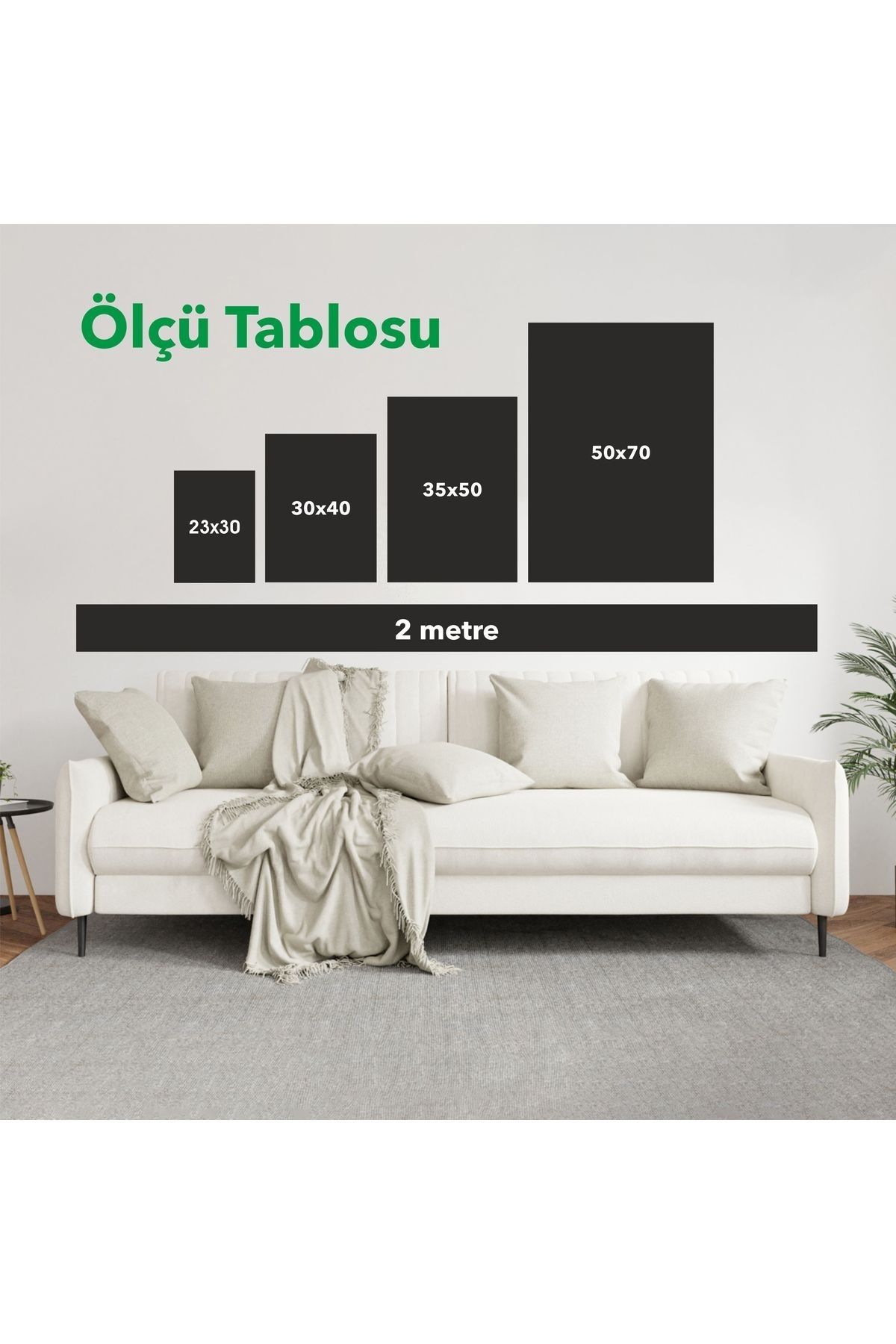 Dekorsiahome Üç Parça Ahşap Çerçeveli Oturma Odası Salon Mutfak Tablo Seti SET3149