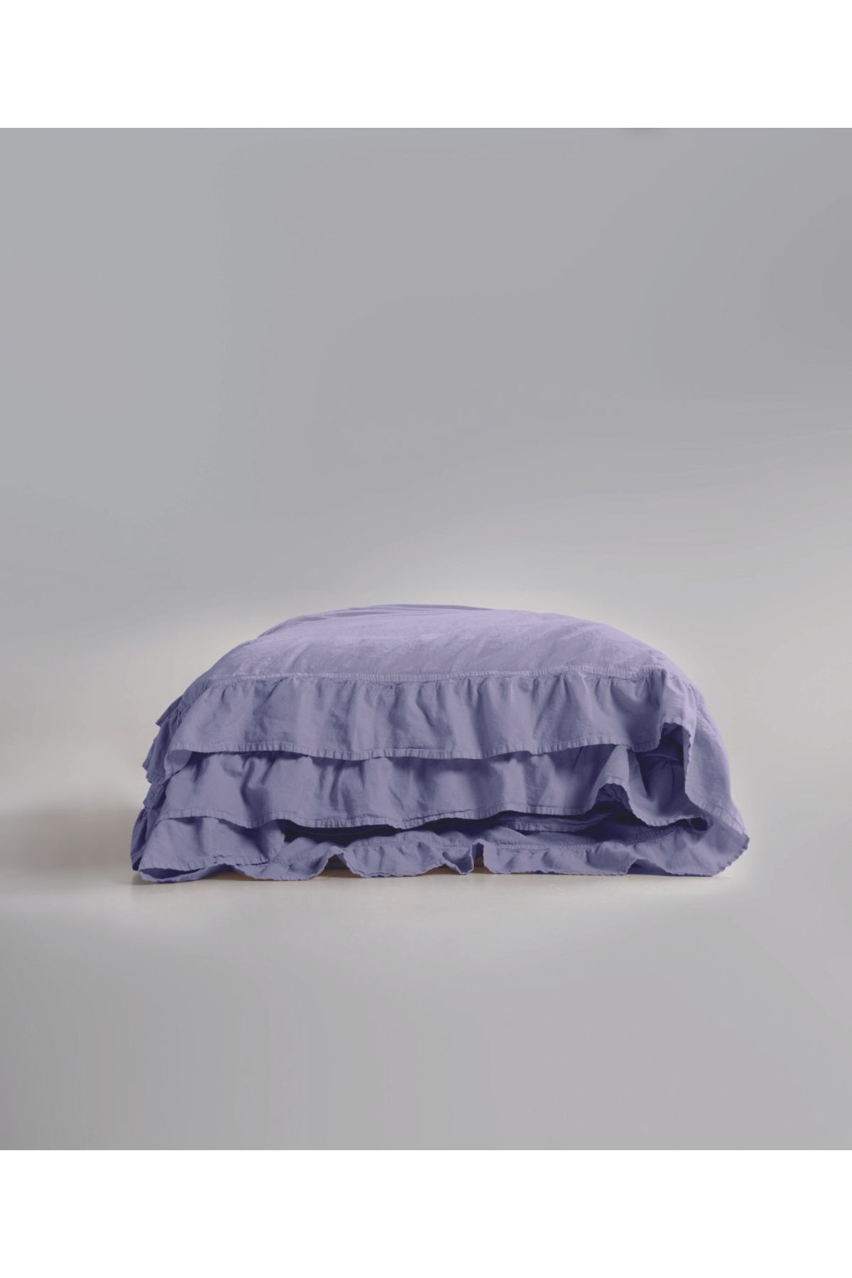 LİMASSO Stonewash 100% Yıkanmış Fırfırlı Pamuk Exclusive Nevresim Takımı -