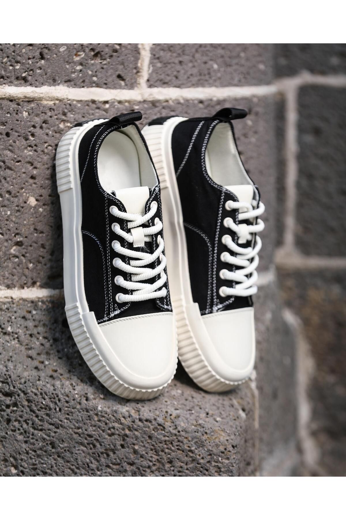 ByItallanoshoes BLACK BEDALİ 0373 KETEN ERKEK SNEAKER AYAKKABI