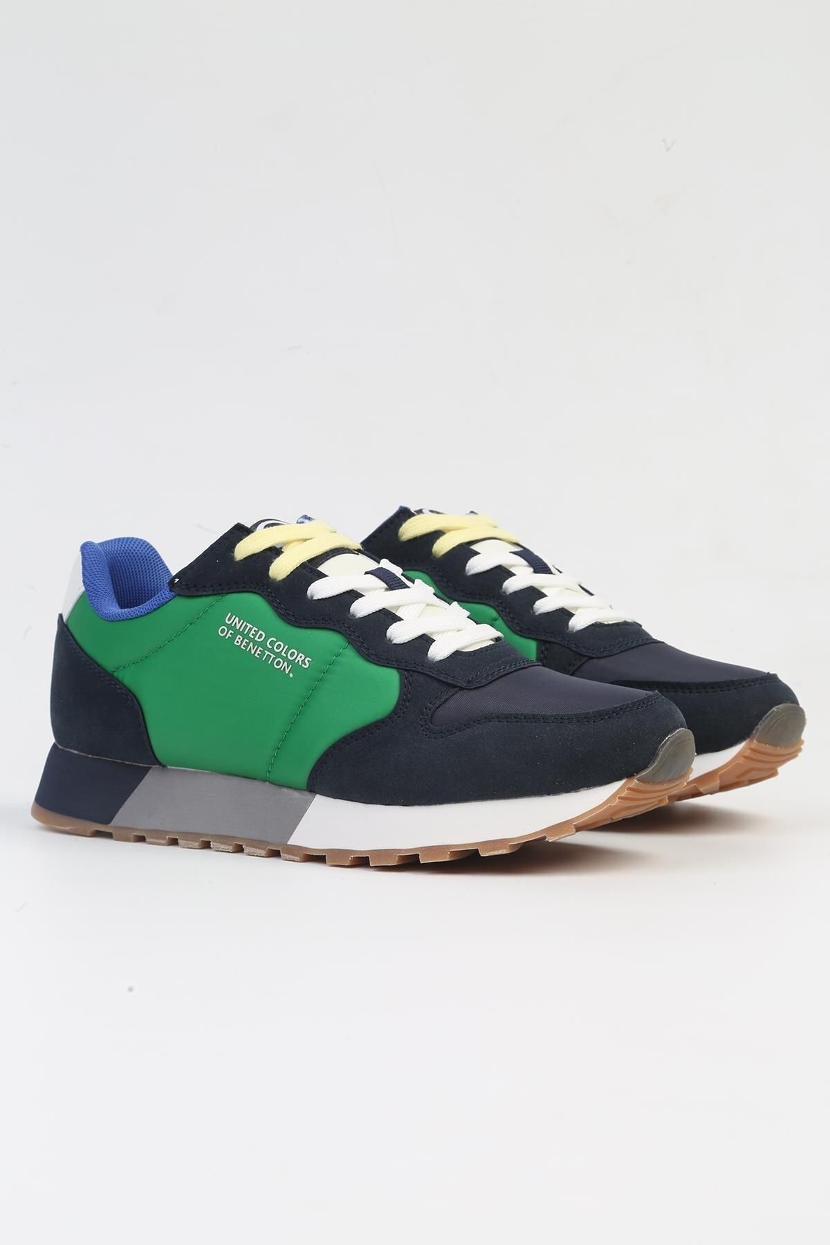 Benetton İthal Comfort Taban Bağcıklı Günlük Spor Ayakkabı Sneaker Yeşil