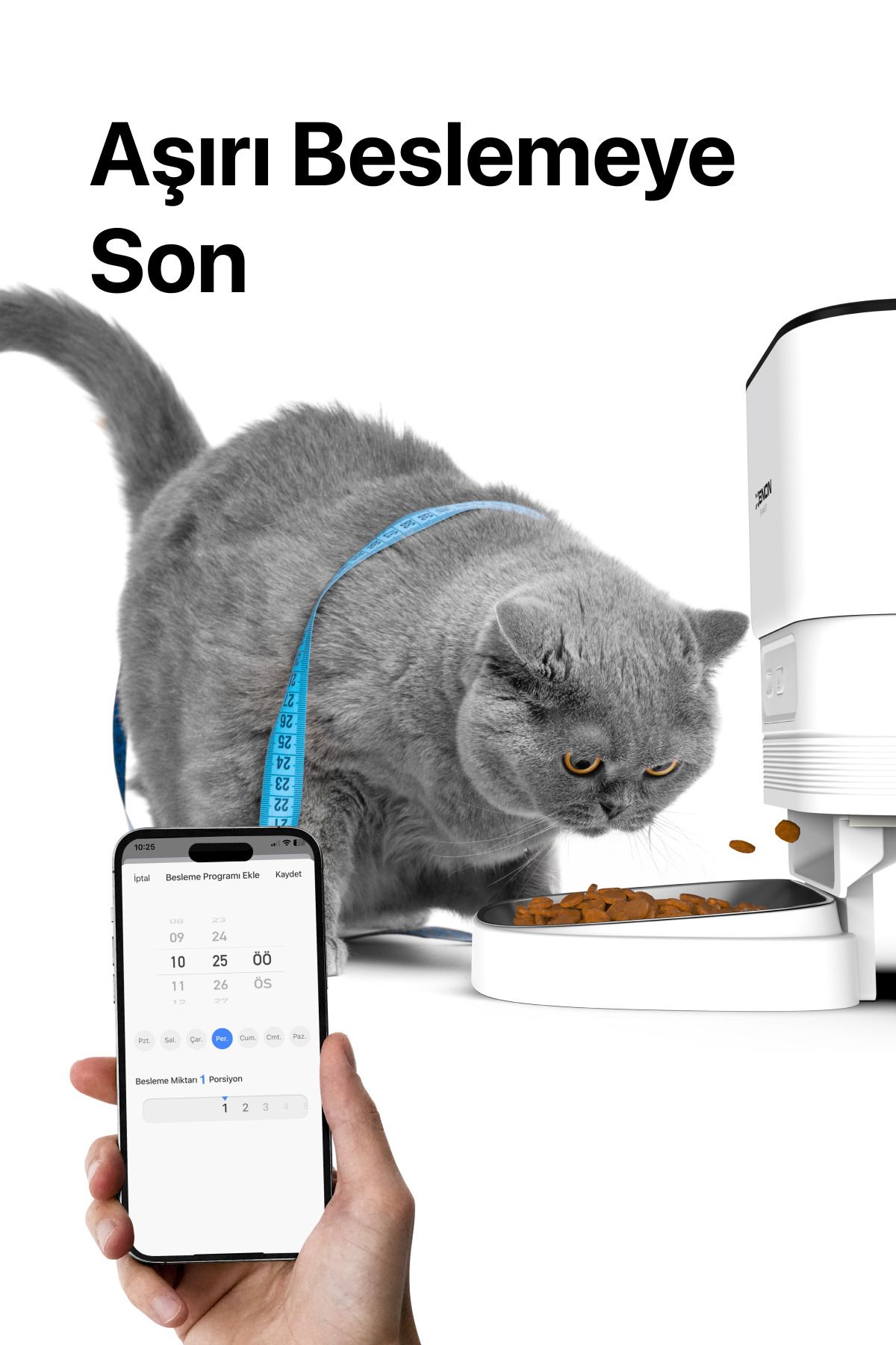 Xenon Smart-وعاء طعام أوتوماتيكي ذكي سعة 4 لتر، التحكم في تطبيق الهاتف المحمول، وعاء تغذية من الفولاذ المقاوم للصدأ X8612 6
