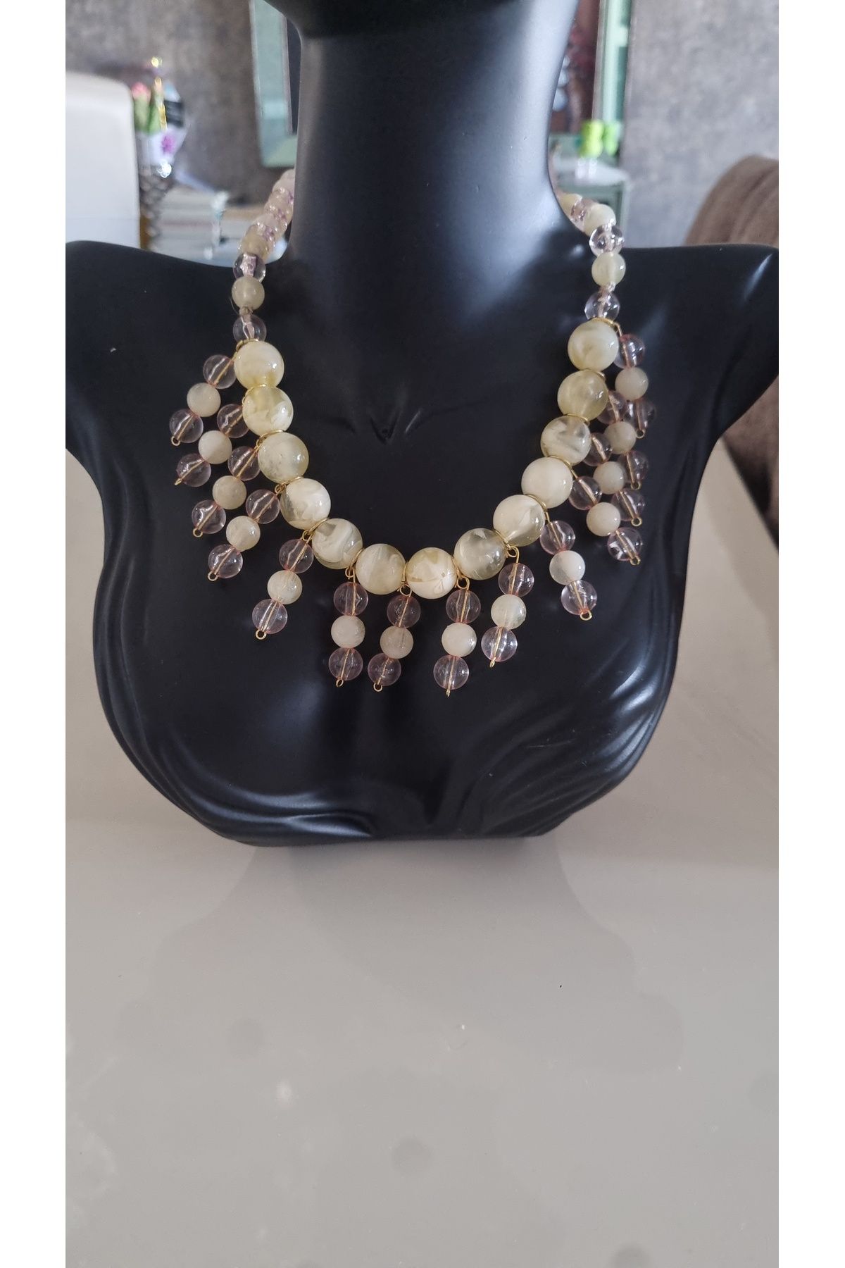 mirelabutique Sarkıt boncuklu kolye