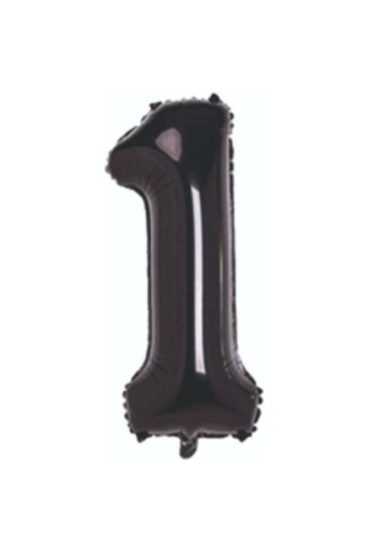 TATLI GÜNLER 26" 74 CM FOLYO BALON RAKAM 1 MAT SİYAH