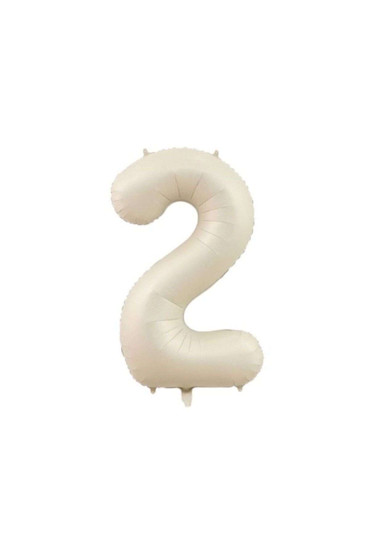 TATLI GÜNLER 26" 74 CM FOLYO BALON RAKAM 2 MAT BEJ