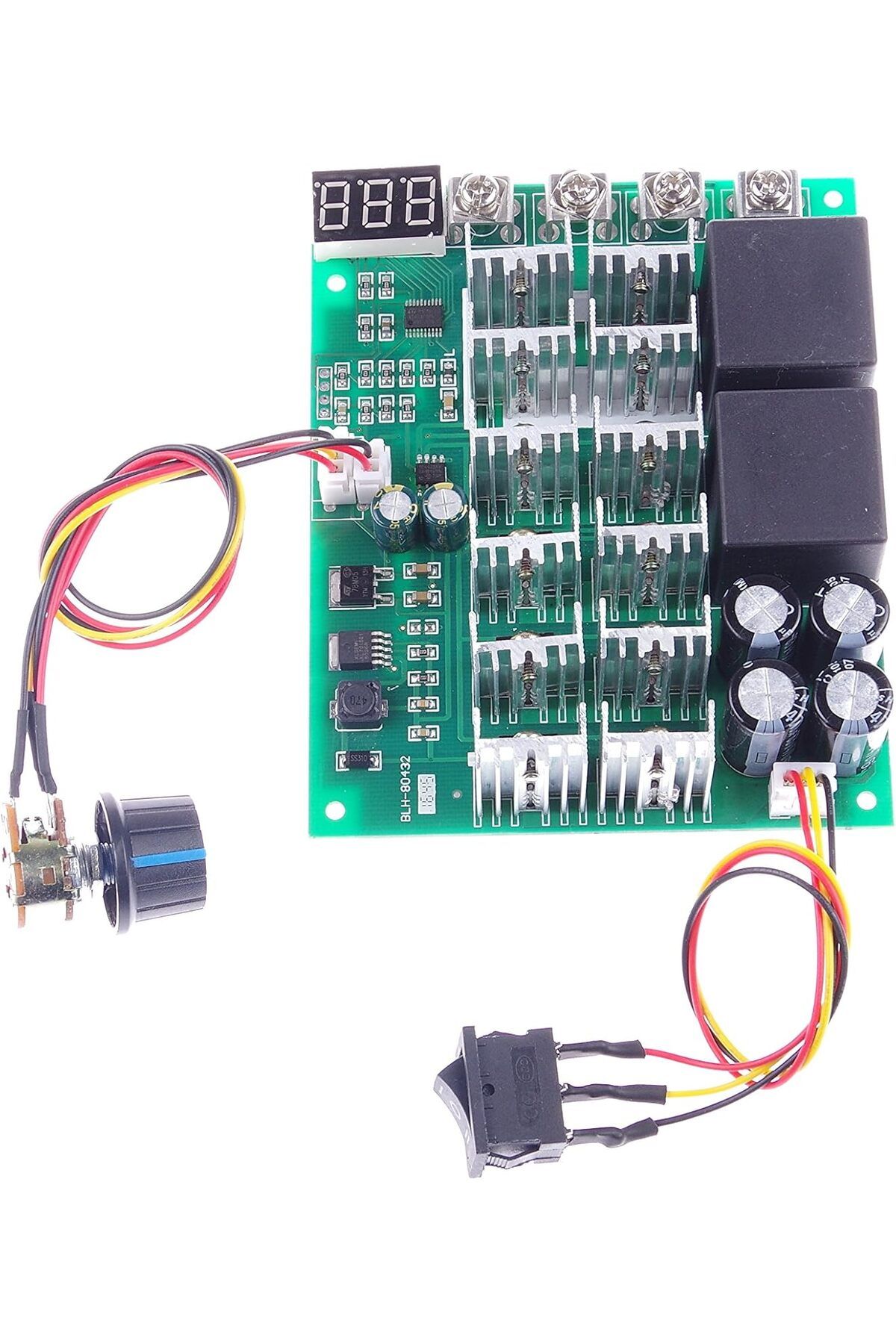 DRMaker Elektro DC 10V-55V 60A 3000W Ekranlı PWM Motor Sürücü