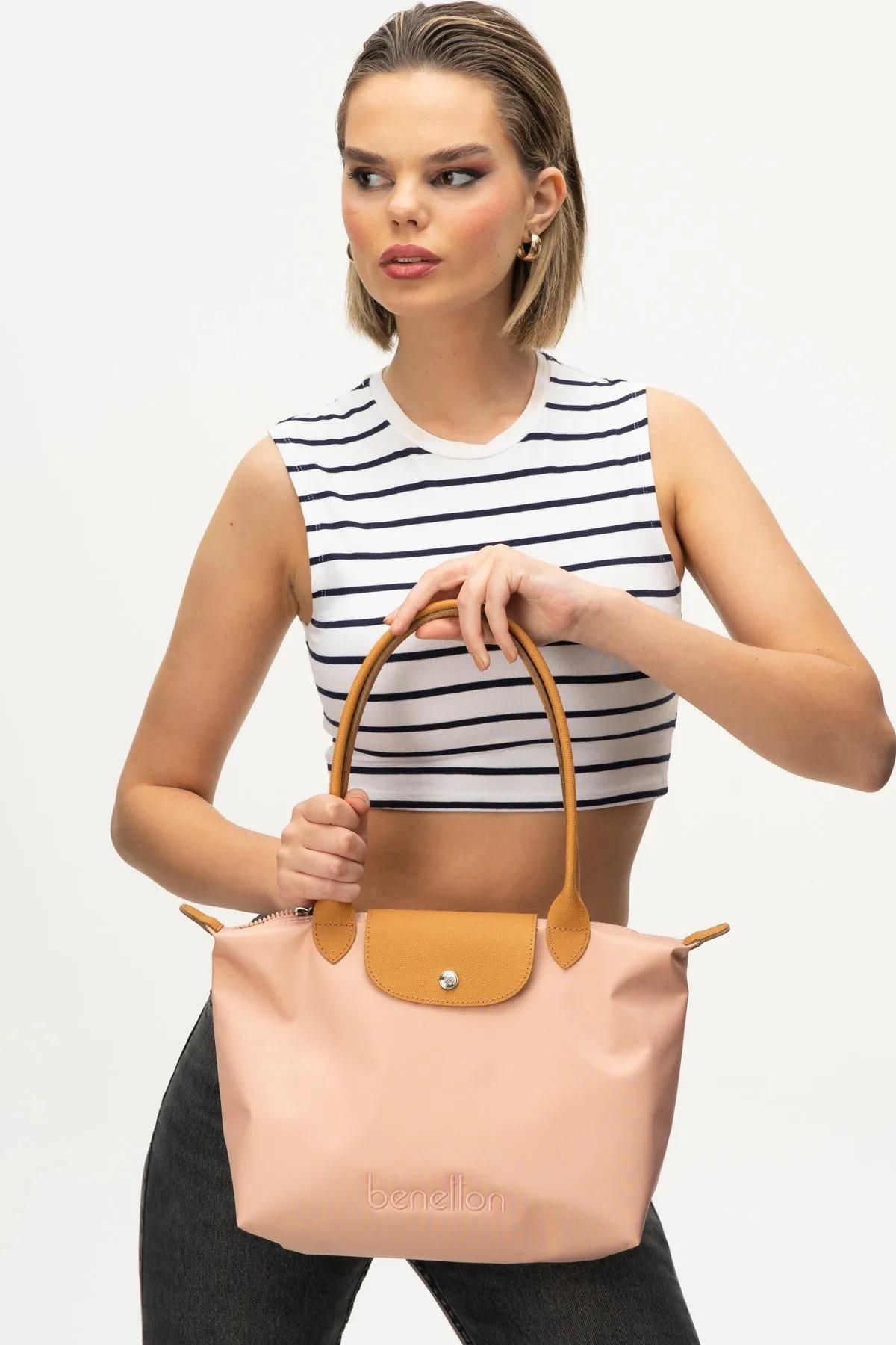 United Colors of Benetton Bnt-1357 Kadın Kol Çantası Pembe - Camel