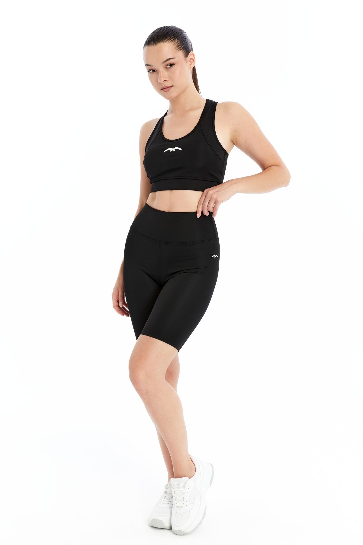 AXXEL Kadın Crop Şort Takım Baskı detaylı B2089-D742