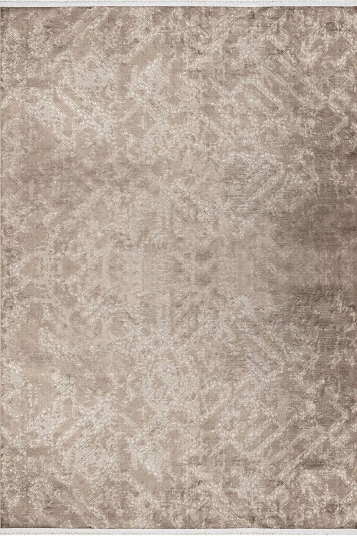 Halı Sepeti Luxess Cotton 1076 Vizon Hav Toz Vermez Salon Halısı Kesme Halı Yolluk