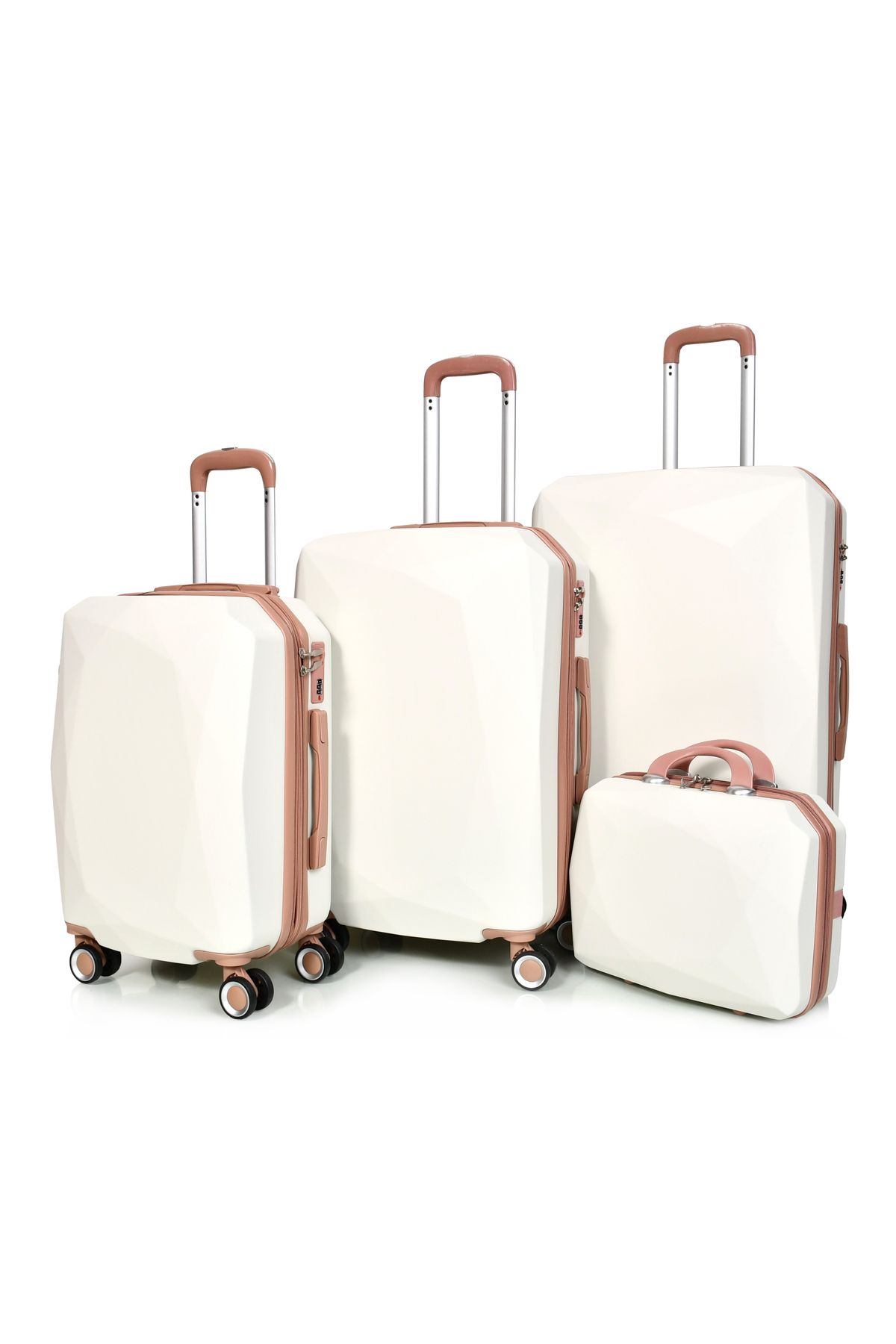 MORANO-Morano 4-Piece Luggage Set Durable and Lightweight Spinner Wheeled Suitcase with Numbered Security Lock 1
