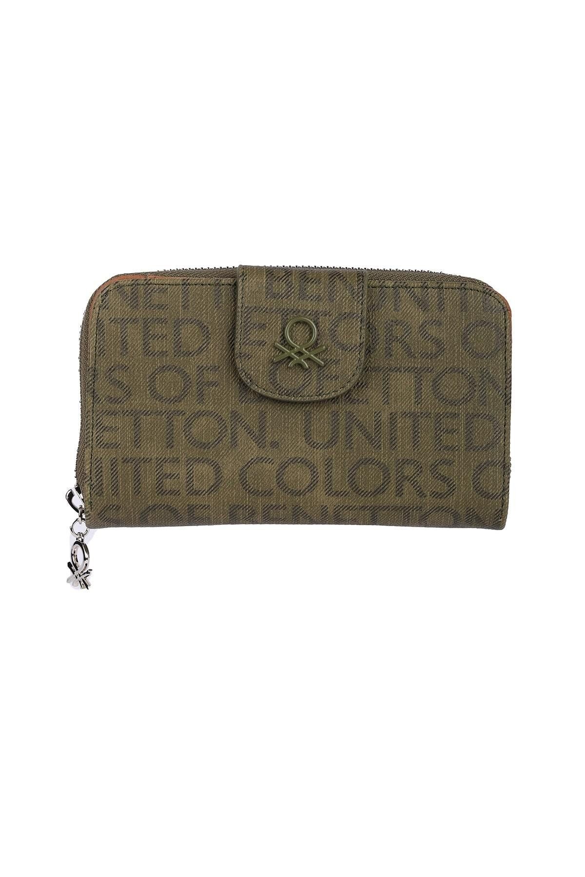 United Colors of Benetton BNT1139 Haki Kadın Cüzdanı