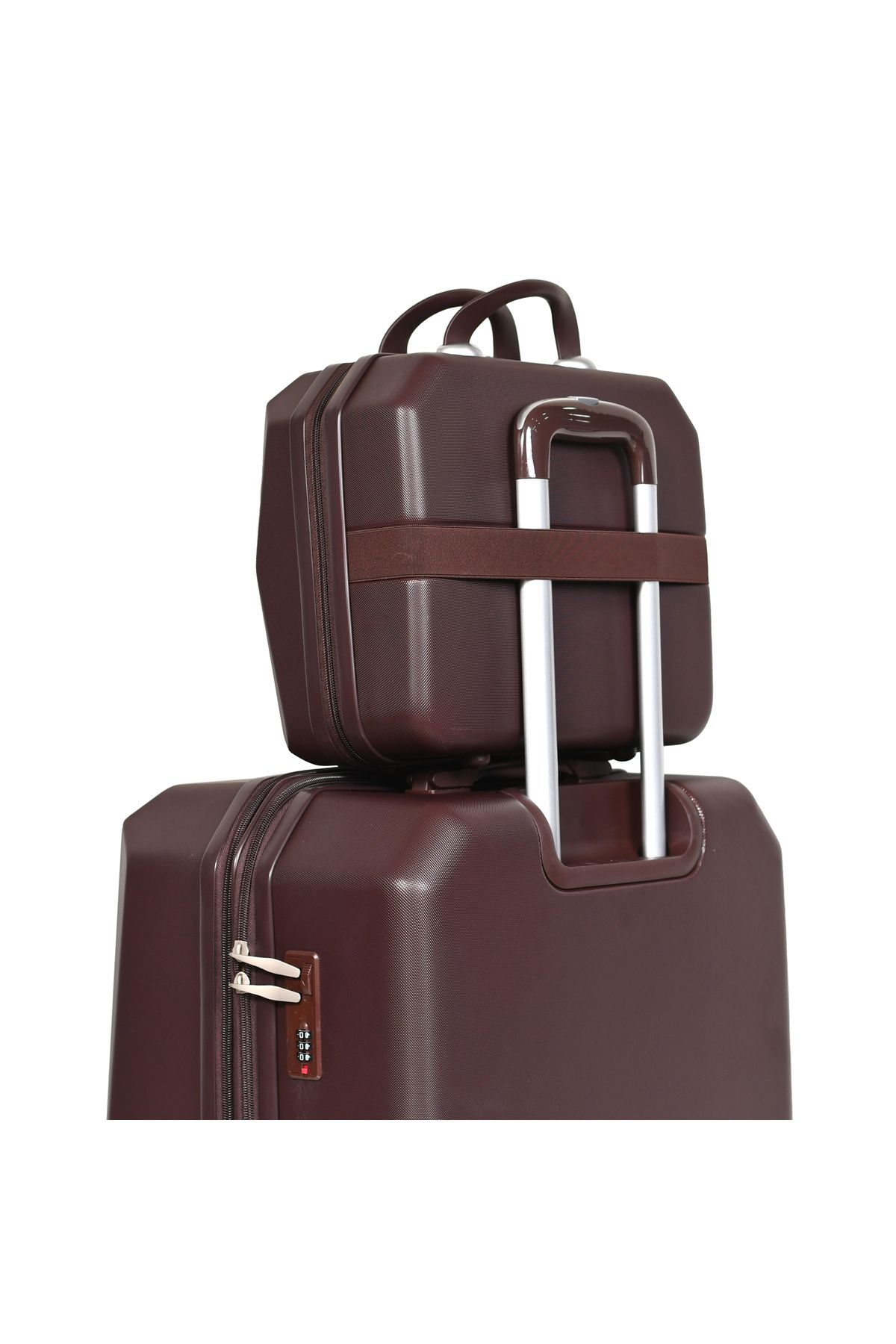 MORANO-Morano 4-Piece Luggage Set Durable and Lightweight Spinner Wheeled Suitcase with Numbered Security Lock 7