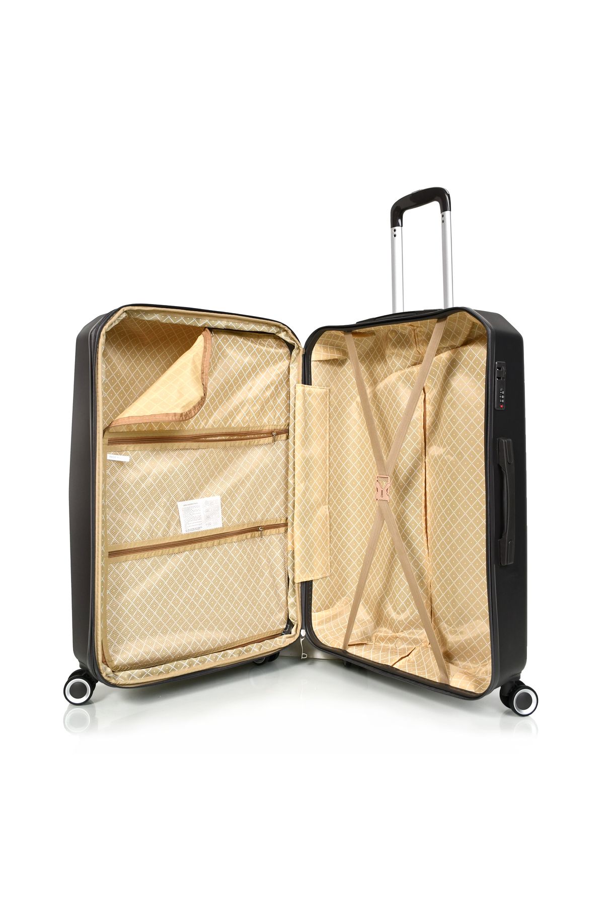 MORANO-Morano 4-Piece Luggage Set Durable and Lightweight Spinner Wheeled Suitcase with Numbered Security Lock 6