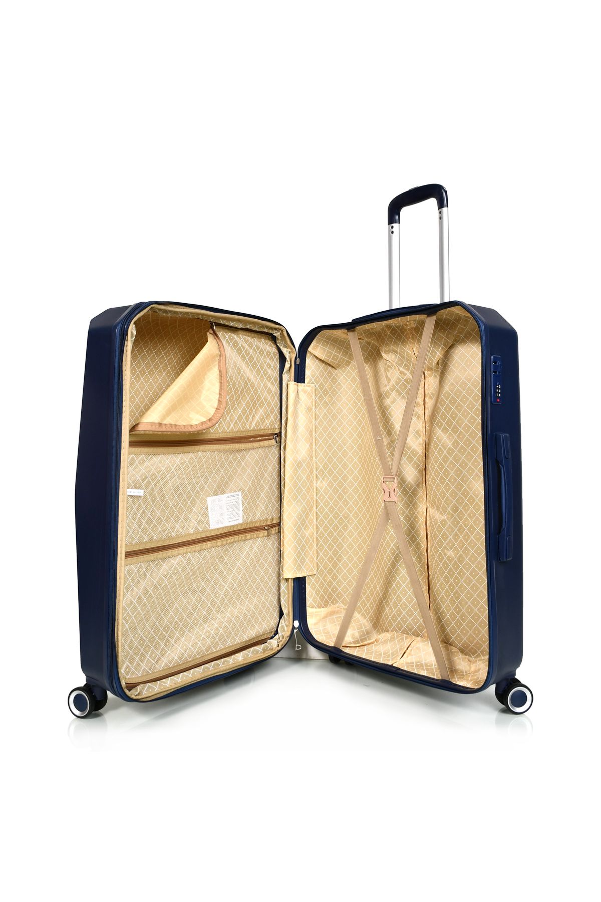 MORANO-Morano 4-Piece Luggage Set Durable and Lightweight Spinner Wheeled Suitcase with Numbered Security Lock 6