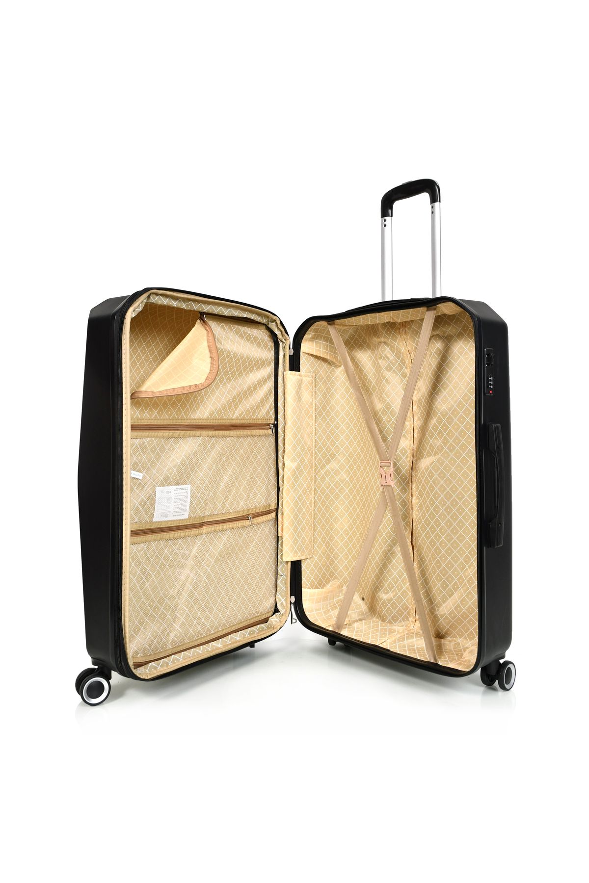 MORANO-Morano 4-Piece Luggage Set Durable and Lightweight Spinner Wheeled Suitcase with Numbered Security Lock 6