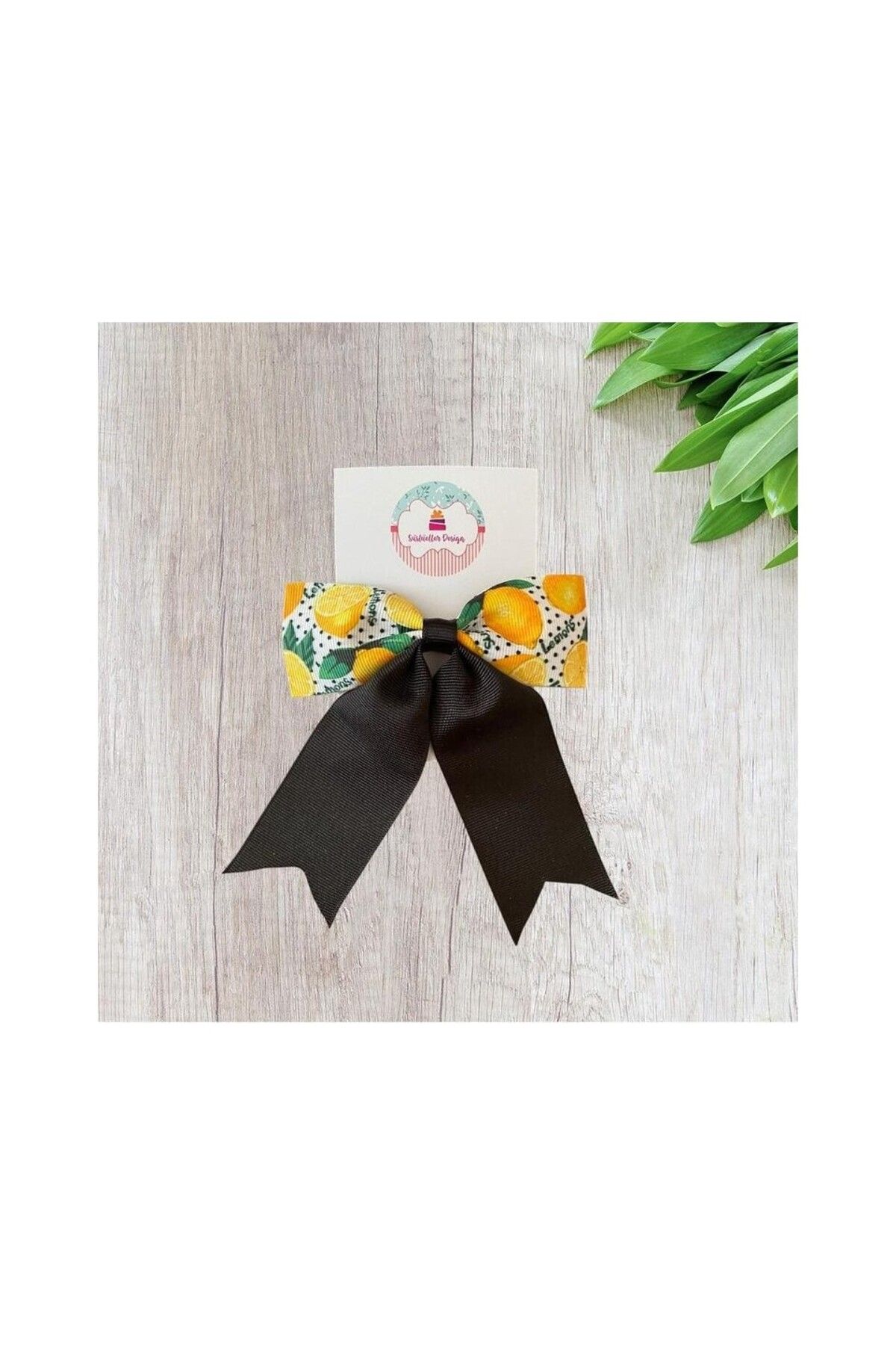 Süslüeller Design Limon Desenli Kurdele Toka EL EMEĞİ