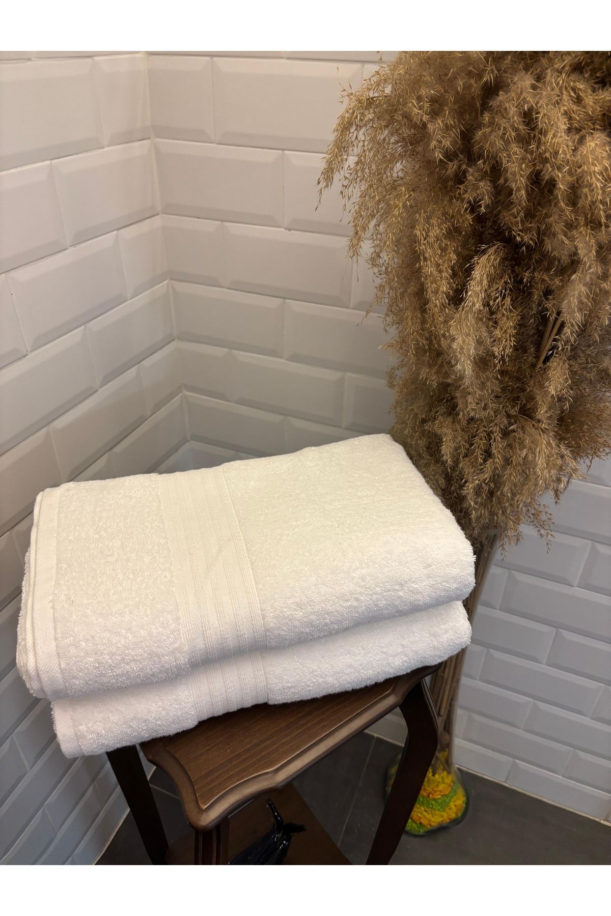 Explore Home , Cotton Banyo Havlusu - Beyaz (Lif Hediyeli)
