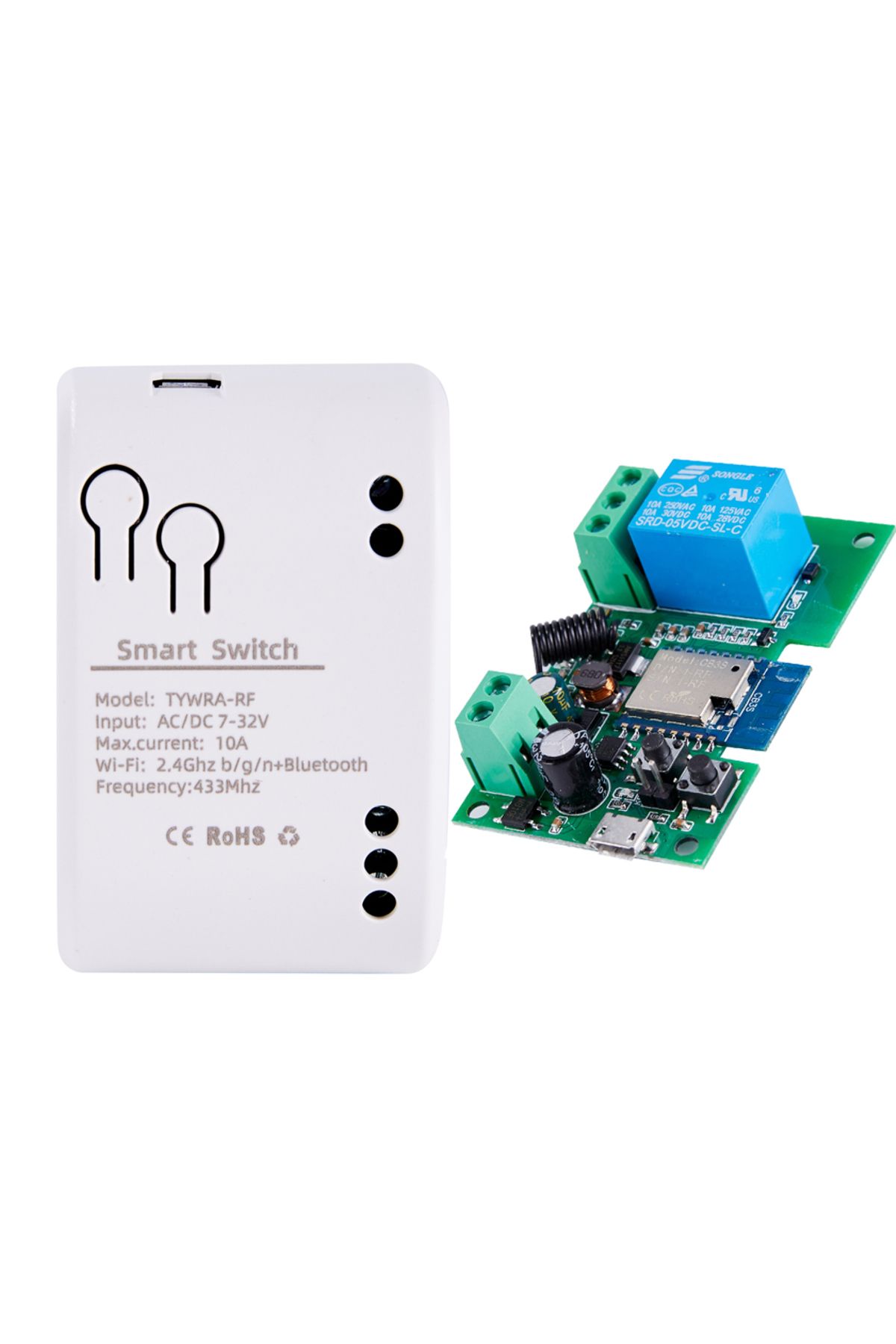 Choice-Dc7-32v Alexa Smart Switch Tuya Smart Home 1ch 10a Wireless Wifi Switch Relay Module Remote Control 8