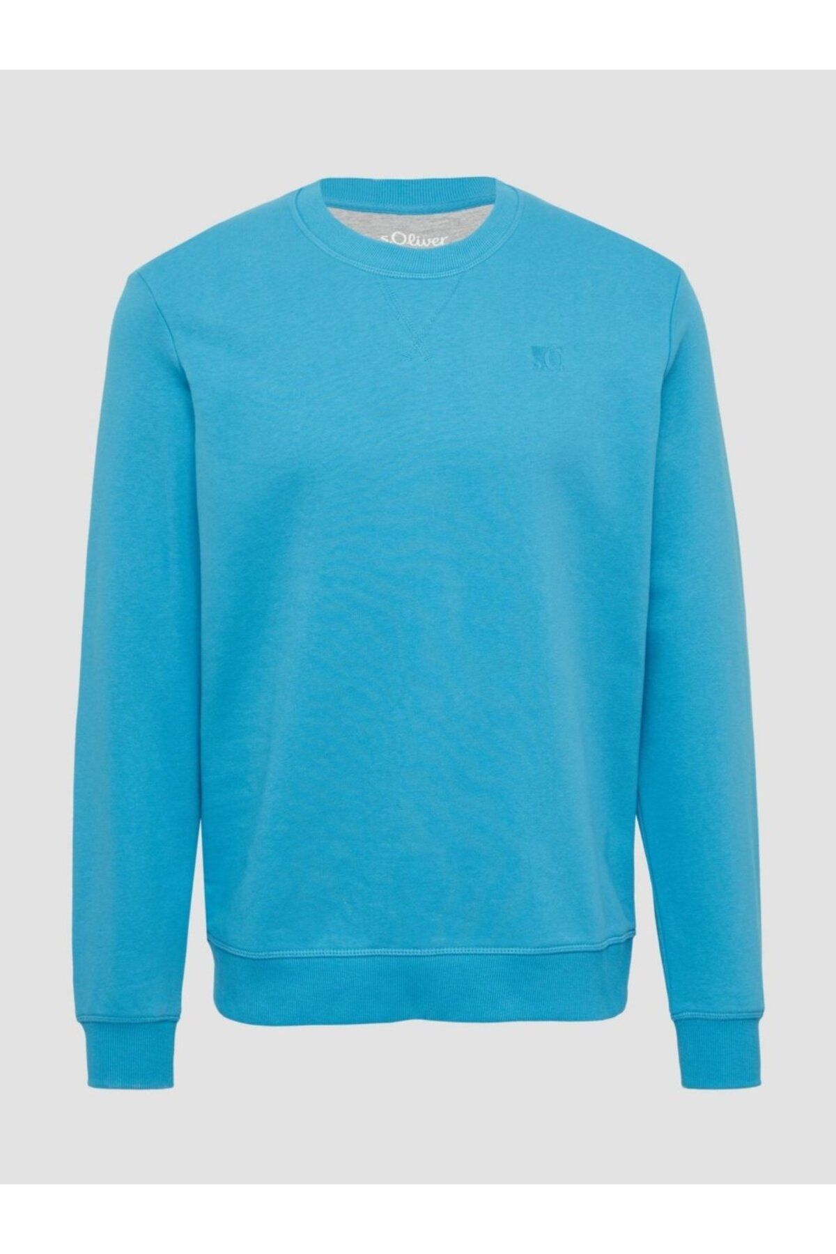 s.Oliver-Men's Simple Blouse Made Of Cotton And Viscose Blend, Regular Fit, Light Blue, S 7