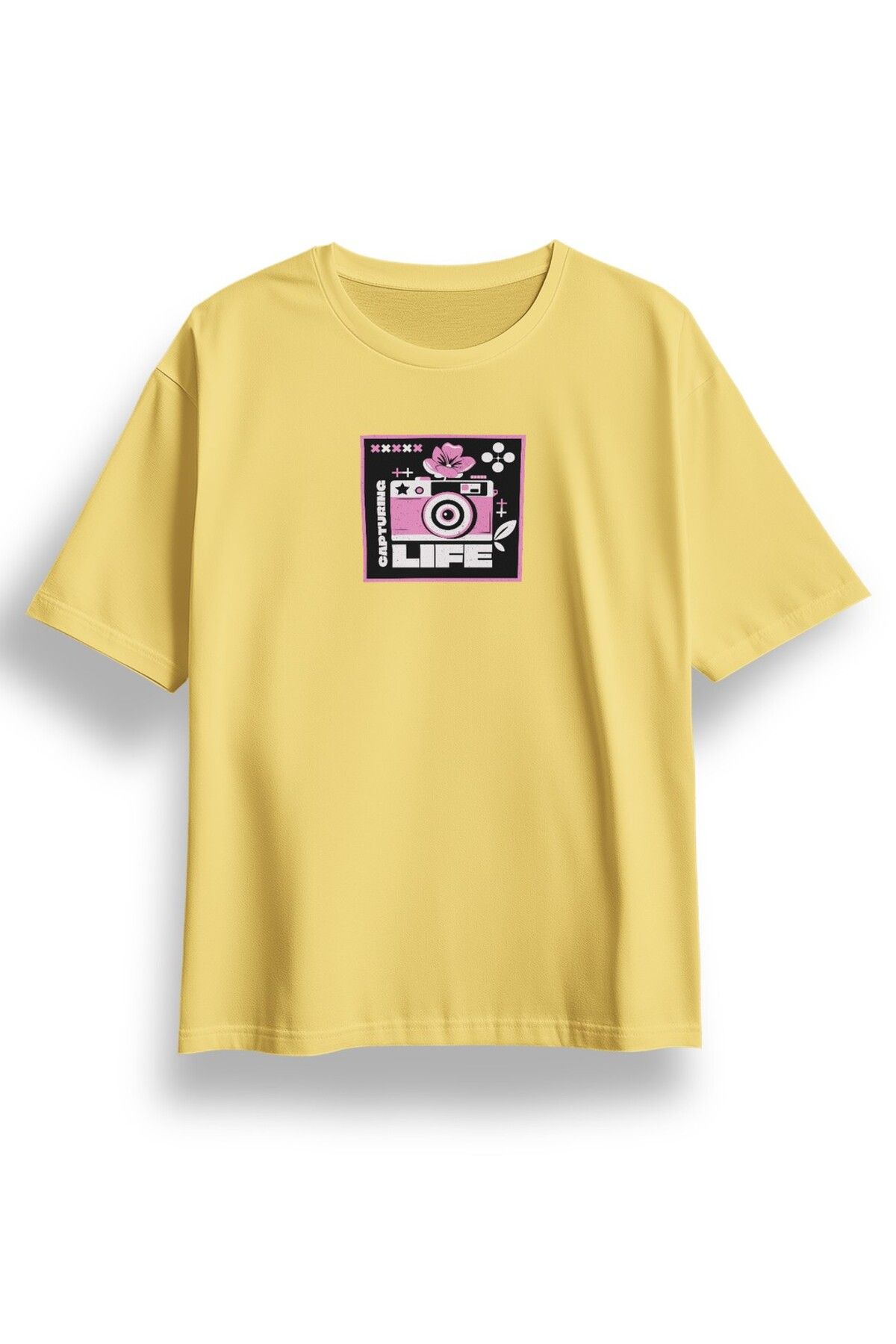 LUMARTA Oversize Capturing Life Baskılı Tshirt