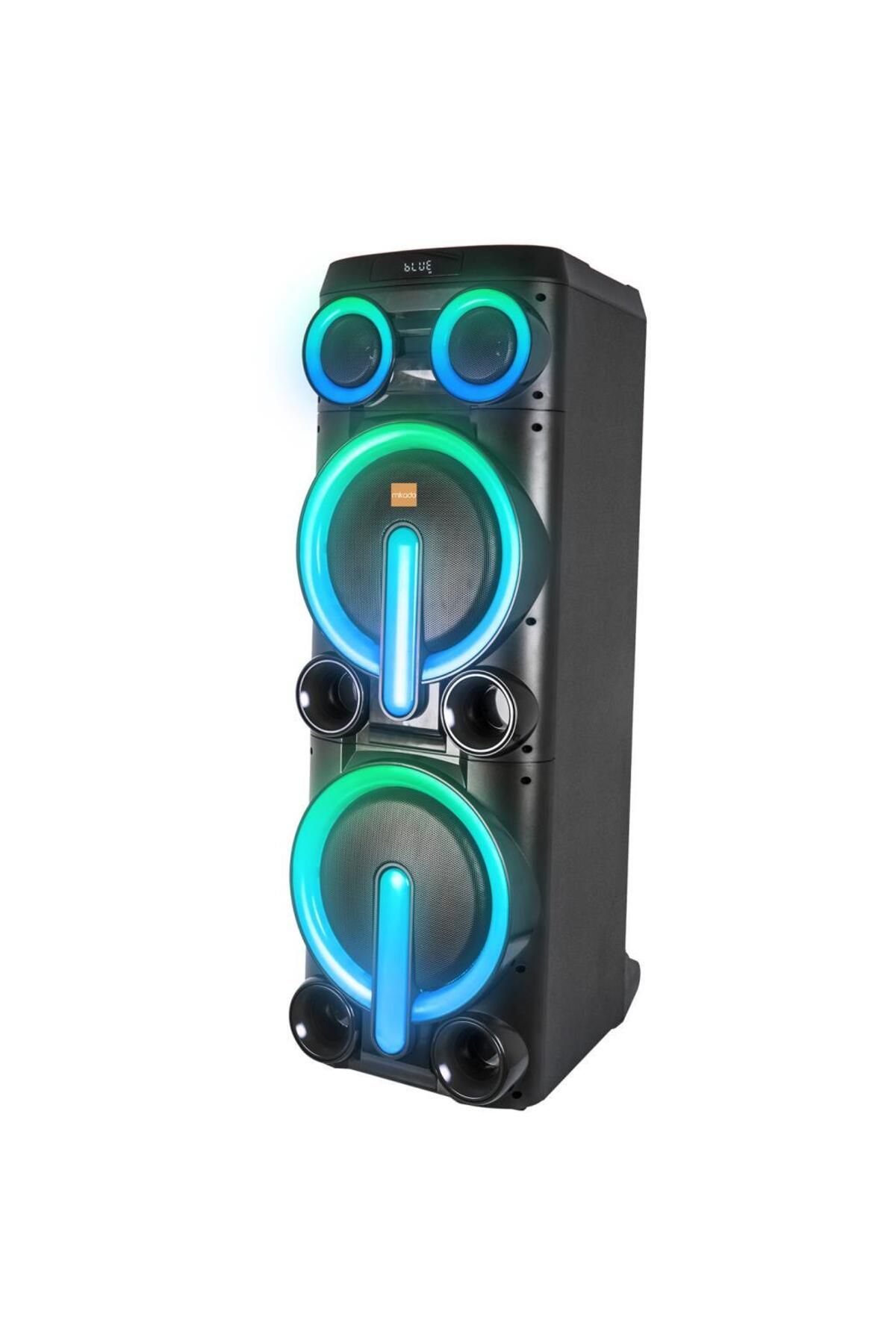 Mikado Bykalite MD-103KP 200W 12V 14000mAh Bataryalı Siyah 1 UHF UV Mikrofonlu USB/BT/TF/TWS/AUX RGB