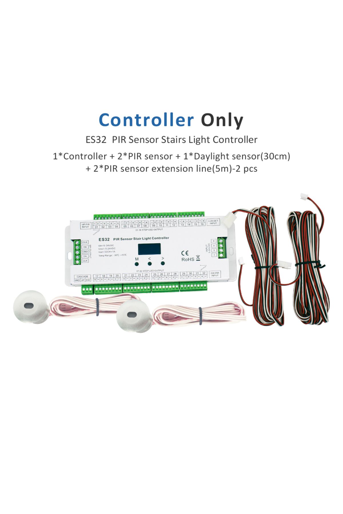 Choice-ES32 Controller Only 32CH ES32 PIR Sensor Stair Light Controller Human Body Infrared Inductive Switc 1