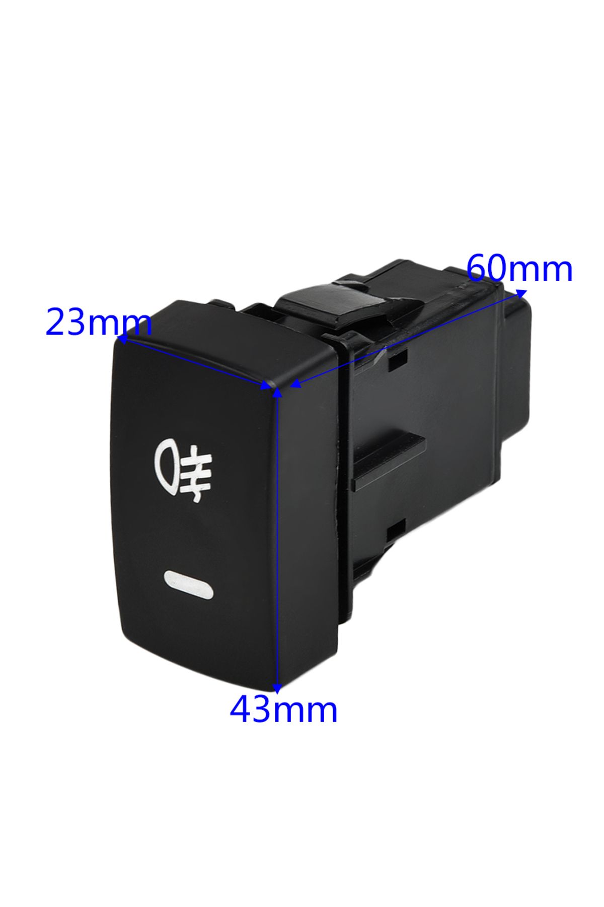 NIGHTKIST-Car Fog Light 5-Pin LED On-Off Button Switch With Wire For Honda Civic Auto Car Push Button Switc... 6