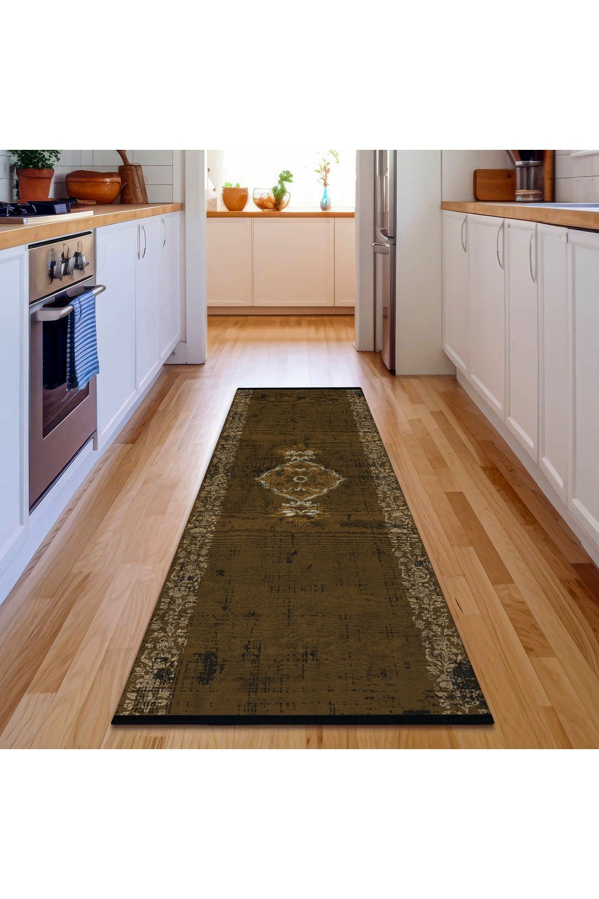 HALIZZON Hardal Zemin Minimal Desenli Halı Modern Tarz Minimalist Halı