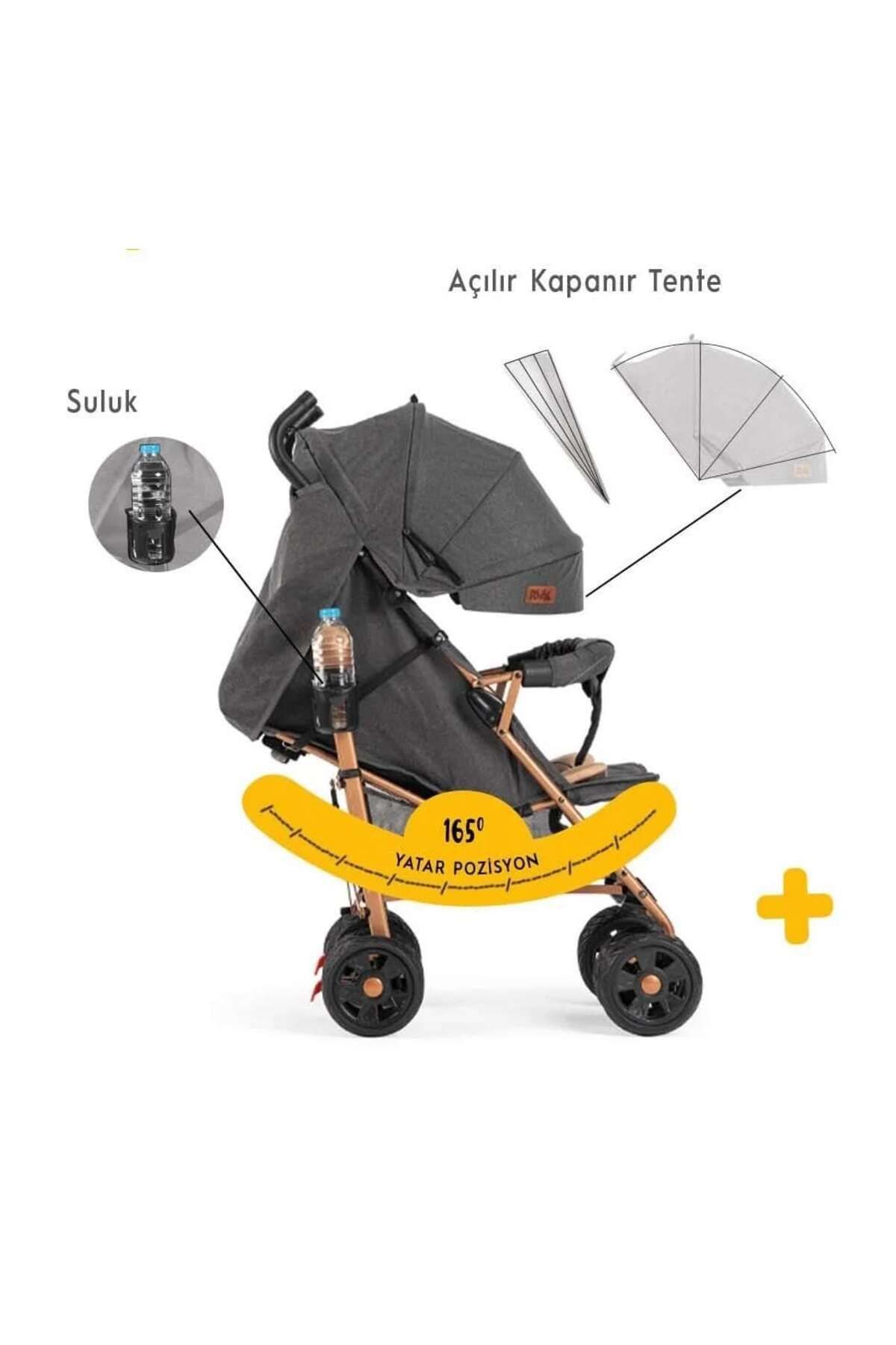 Rival-Rv111 Sweet Baston Baby Car Gold Anthracite 5