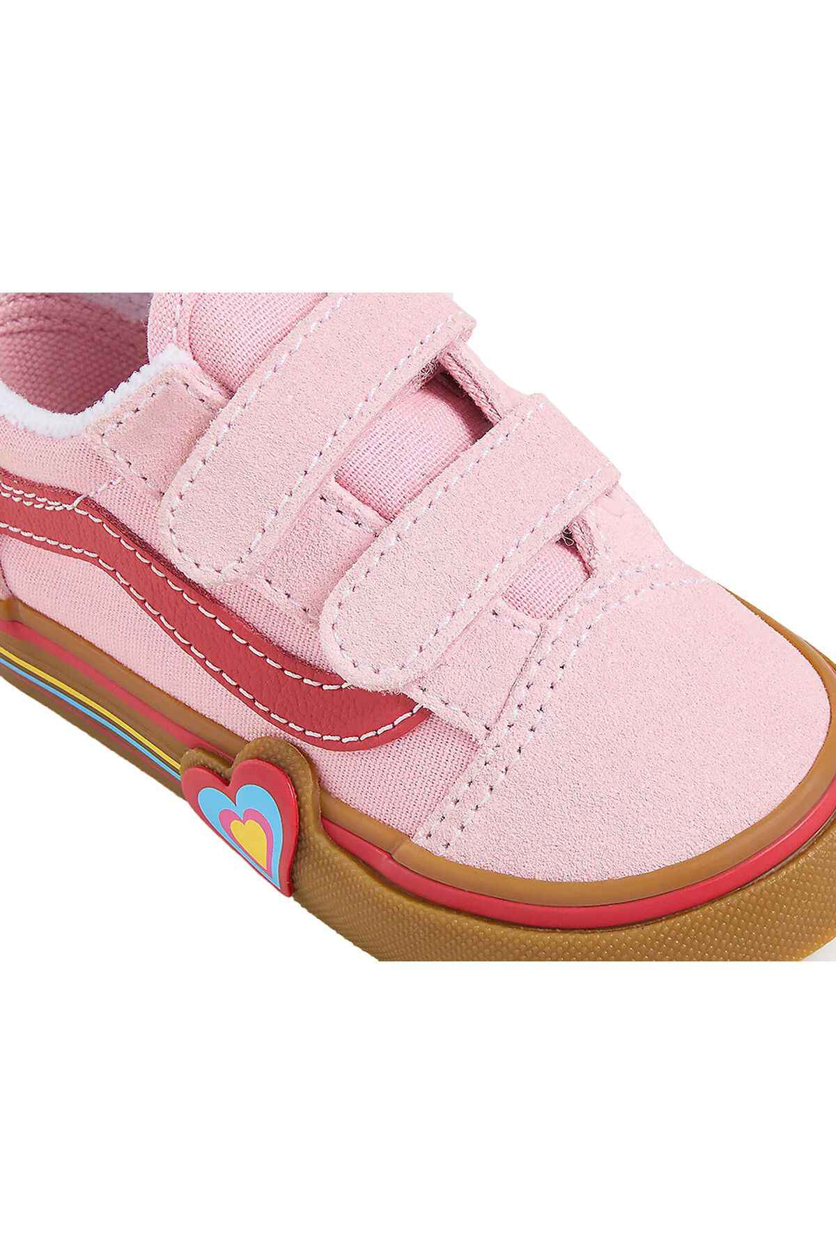 اسنیکر پسرانه و دخترانه بچگانه کفش روزانه SKOOL V HEART DAILY VN000D4SBIY1 صورتی Vans