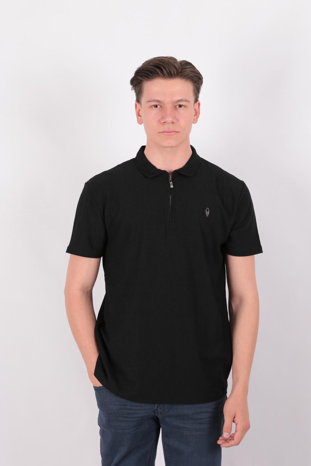 Five Pocket Fp25B2111 Erkek Fermuarlı Polo Yaka T-Shırt