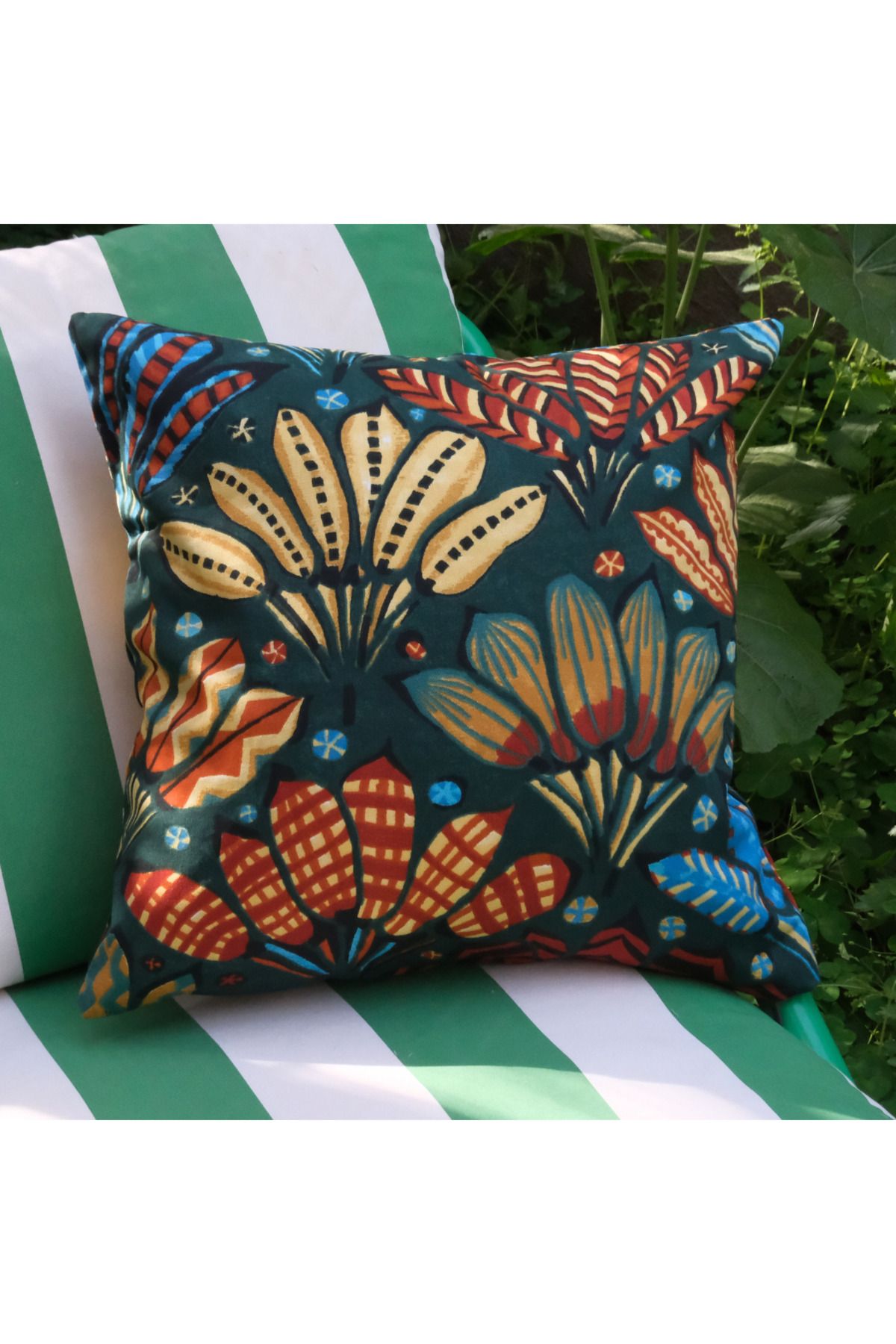 Elegancembroidery Dekoratif Kırlent Kılıfı, Desenli Kırlent Kılıfı, Dijital Baskı