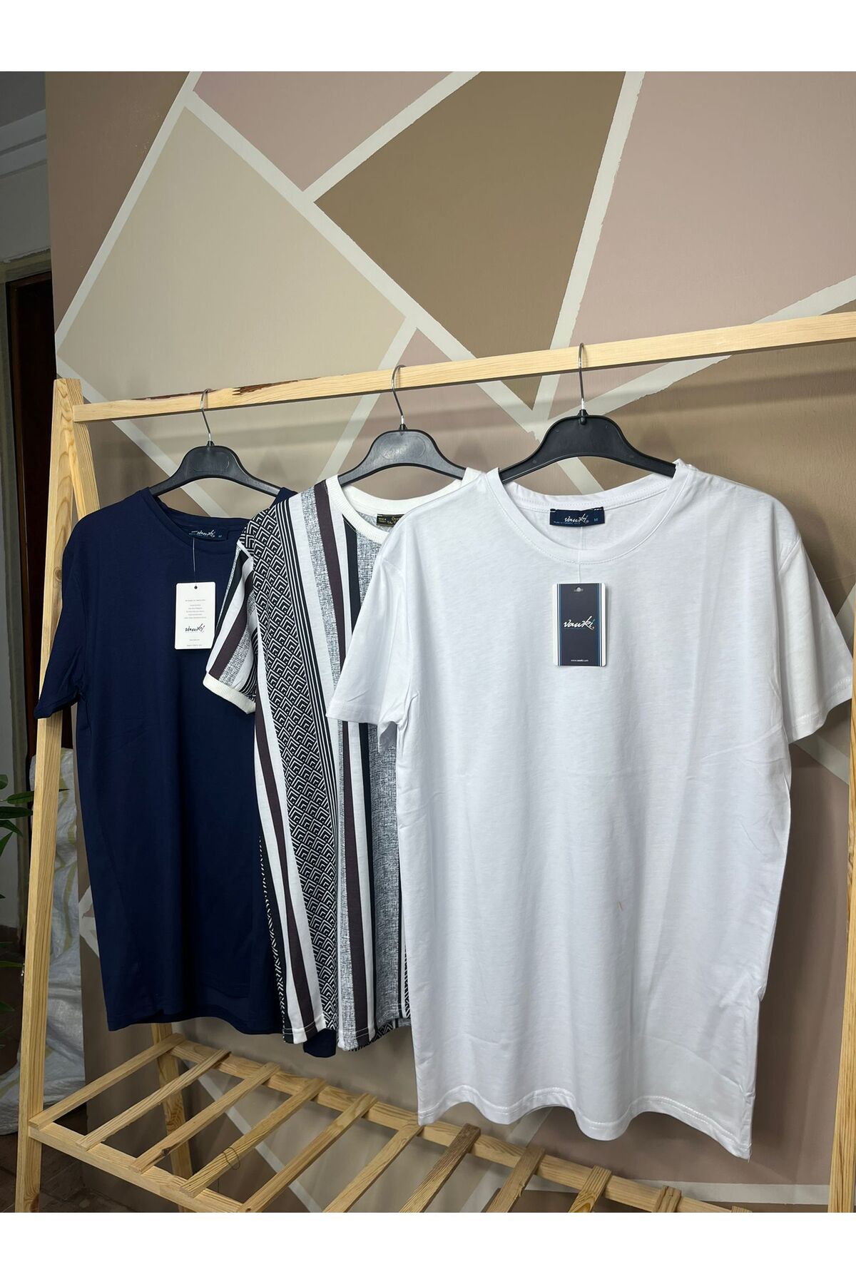 MFZ Giyim 3'Lü Bisiklet Yaka T-shirt