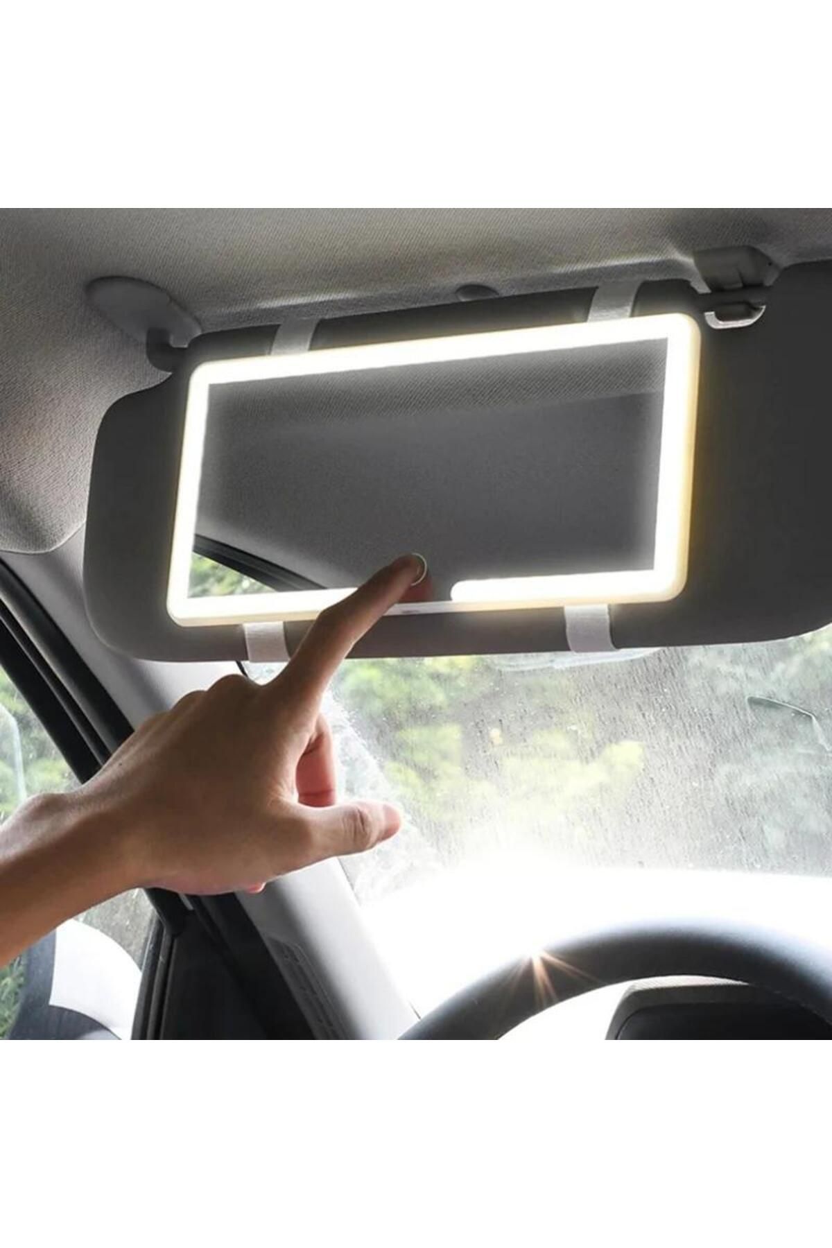 Choice-White LED Car Sun Visor Vanity Mirror Travel Makeup Mirror with 3 Light Modes 60 LEDs Car Vanity Mir 1