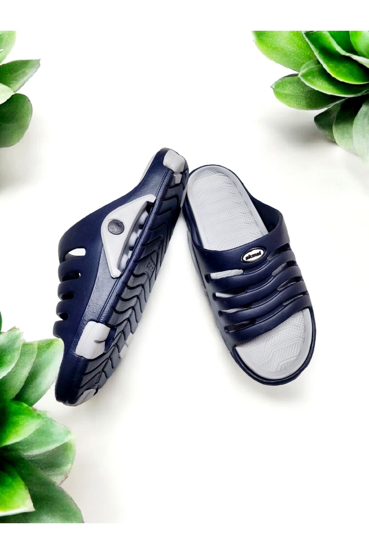 AkınalBella-Double Insole Non-Slip and Foot Shape Design Beach, Sea, Pool Slippers 2
