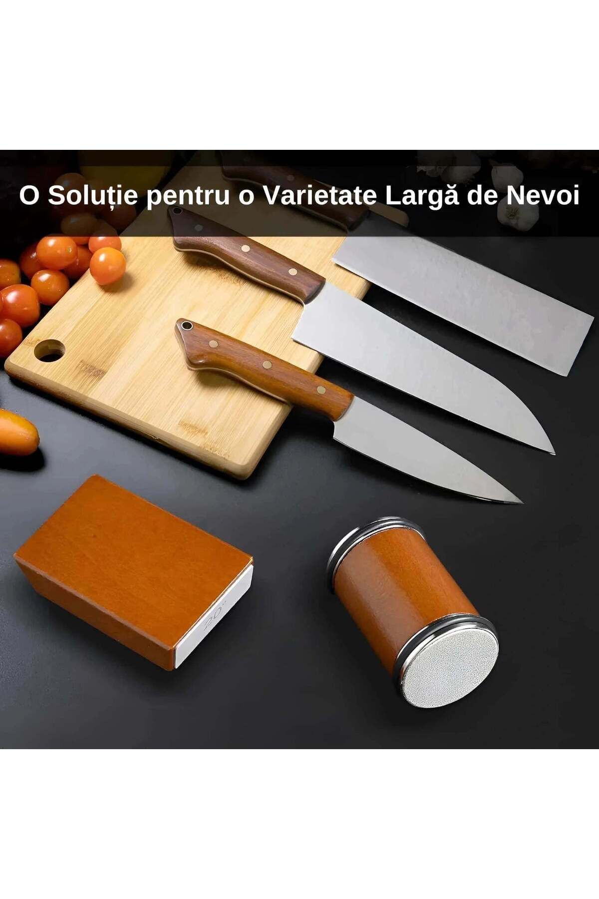 Köken-Knife Sharpening Kit With Rolling System, Diamond Sharpening Stone, 2 Angles 15°/20°, Wood 11